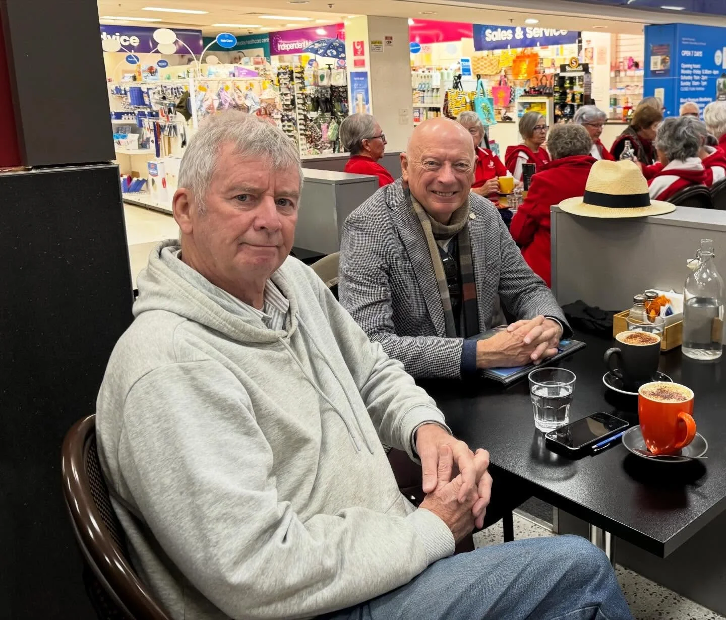 Constituent catchup at ICHI Cafe this morning👍