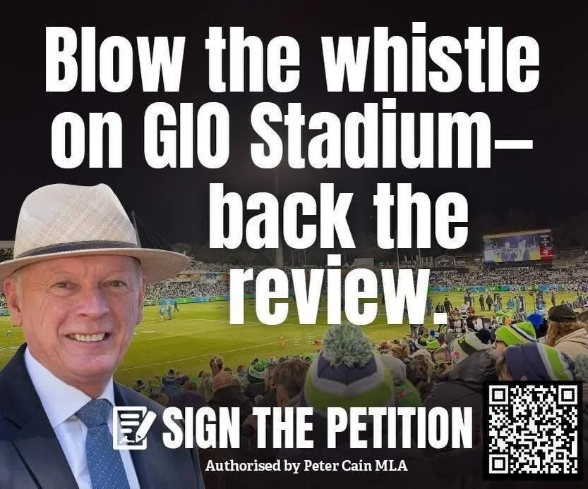 Just 1 day to go!
We&rsquo;re calling attention to the urgent need to address the deteriorating condition of GIO Stadium. Right now, the venue no longer meets modern standards for safety, accessibility, or fan experience. From harsh winter conditions