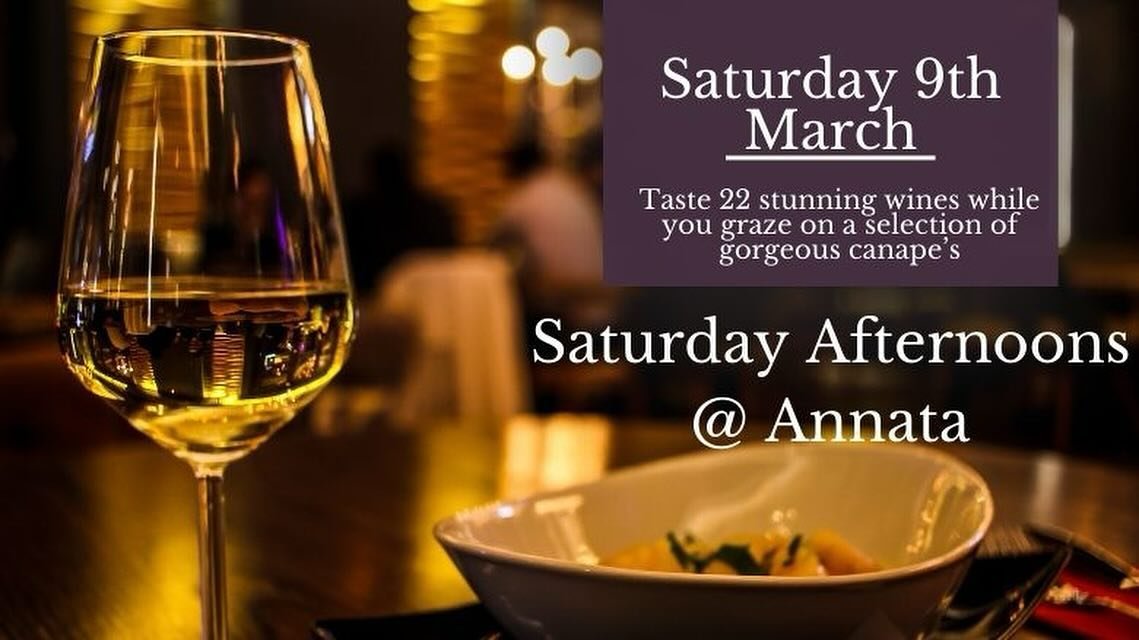 Wine tasting and gourmet food grazing - this Saturday Afternoon @ Annata