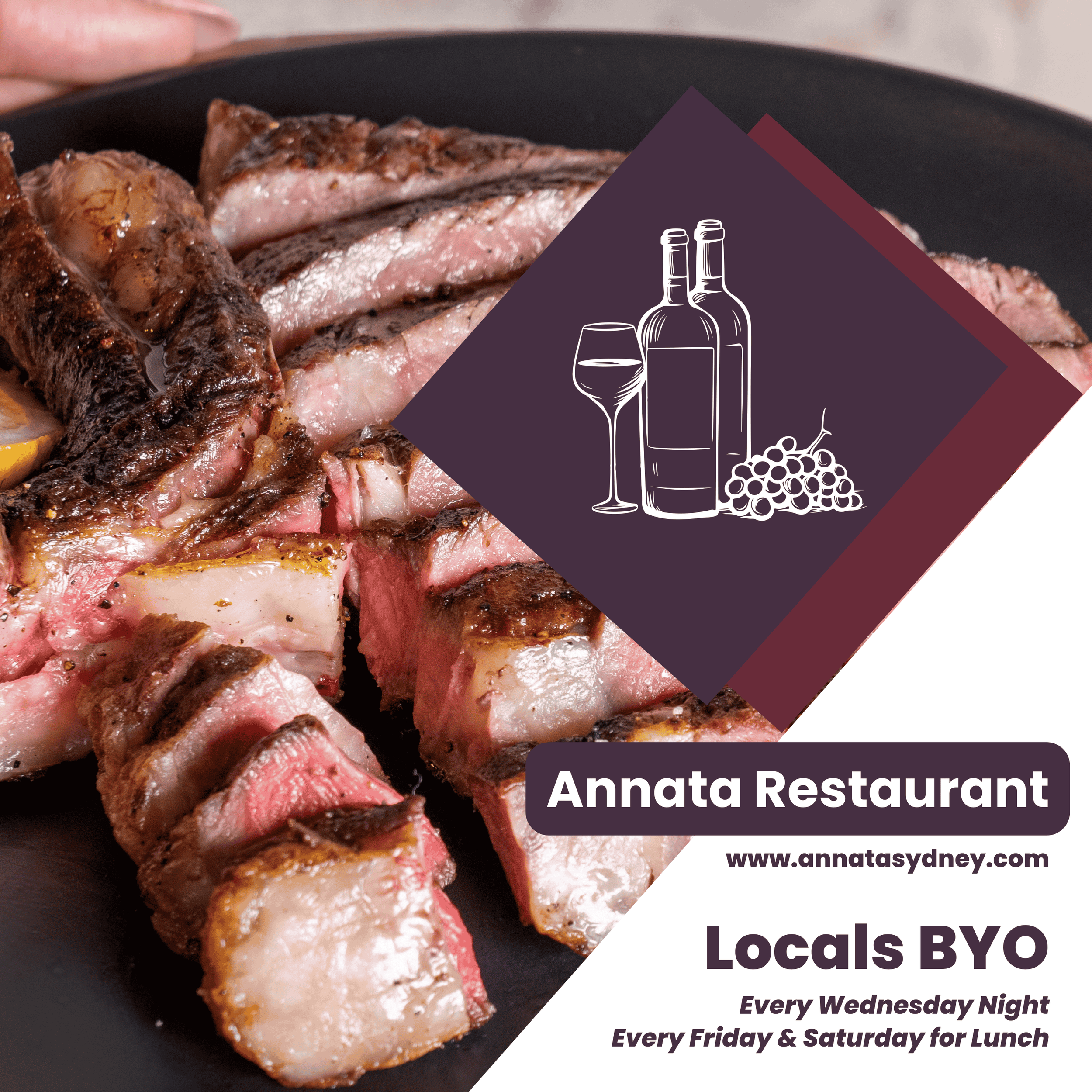 Locals BYO@Annata - Wednesday Night, Friday and Saturday Lunch