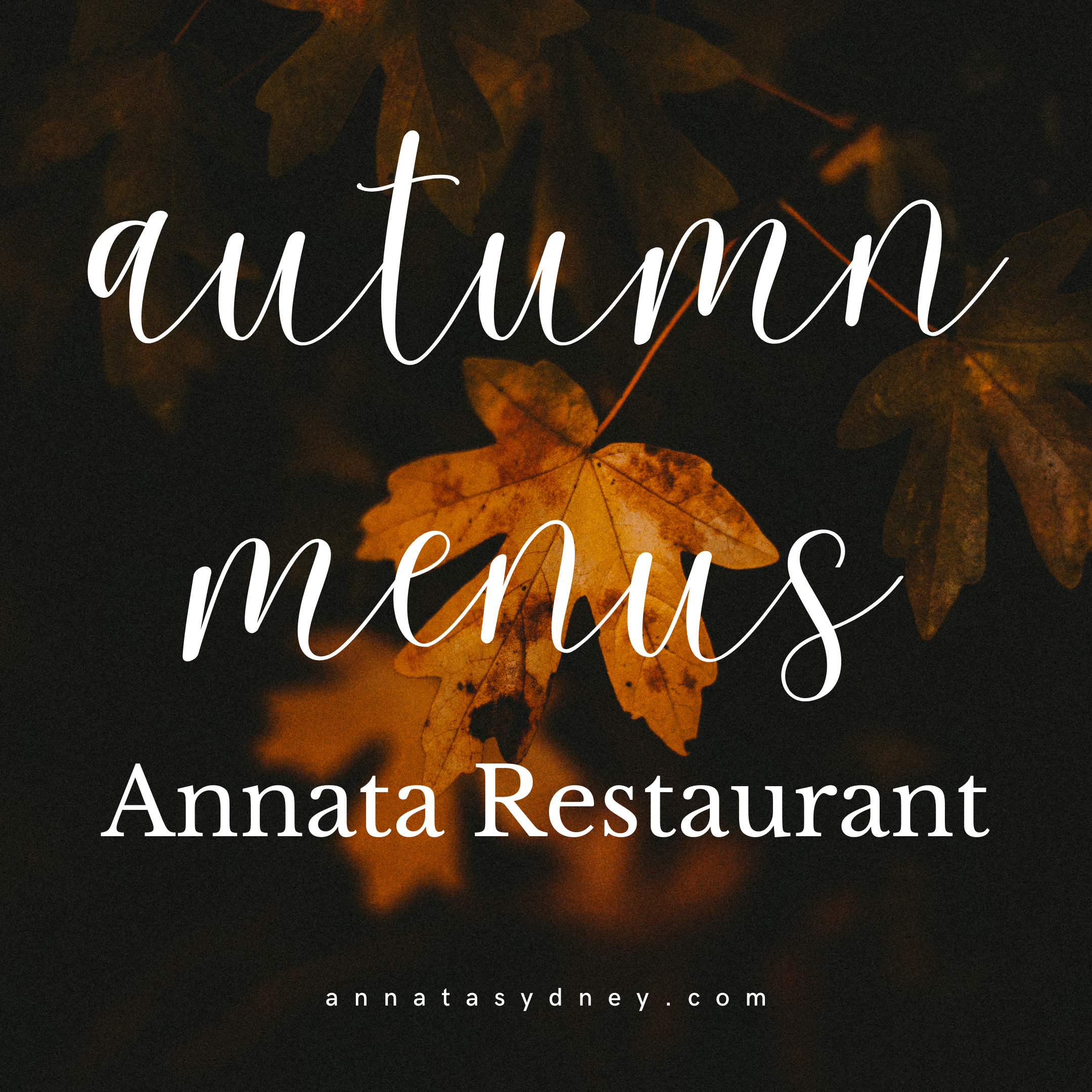 Annata Autumn Menus