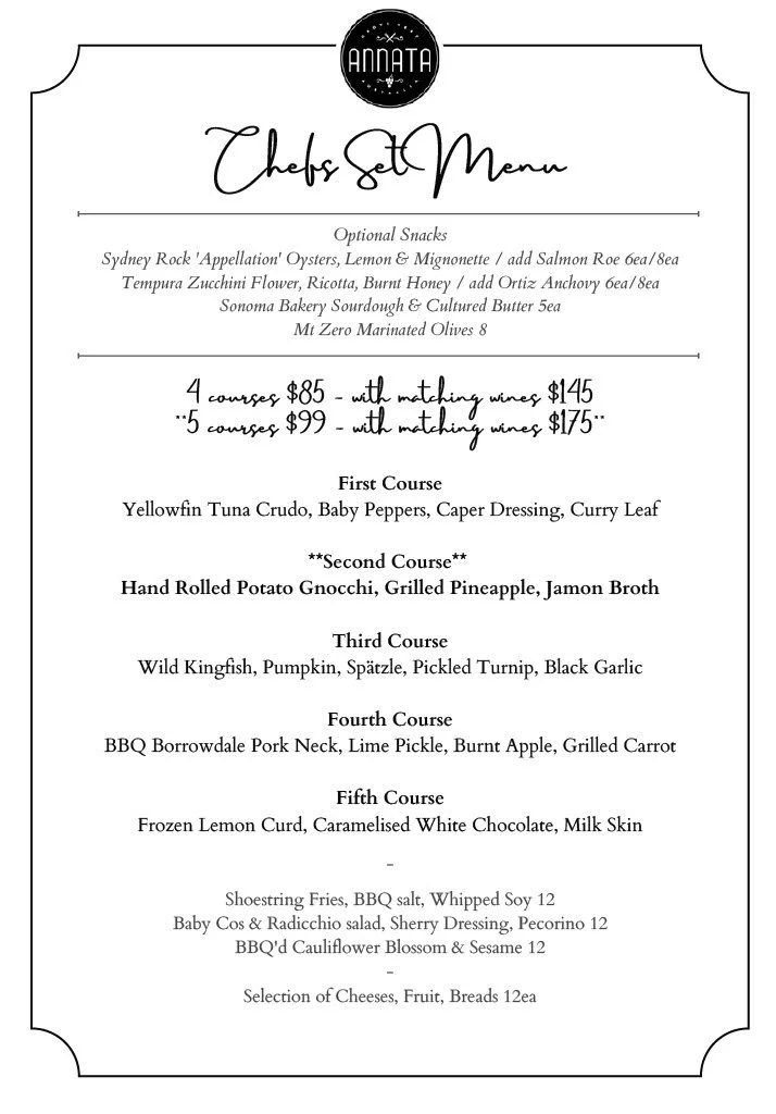 Spring Degustation Chef