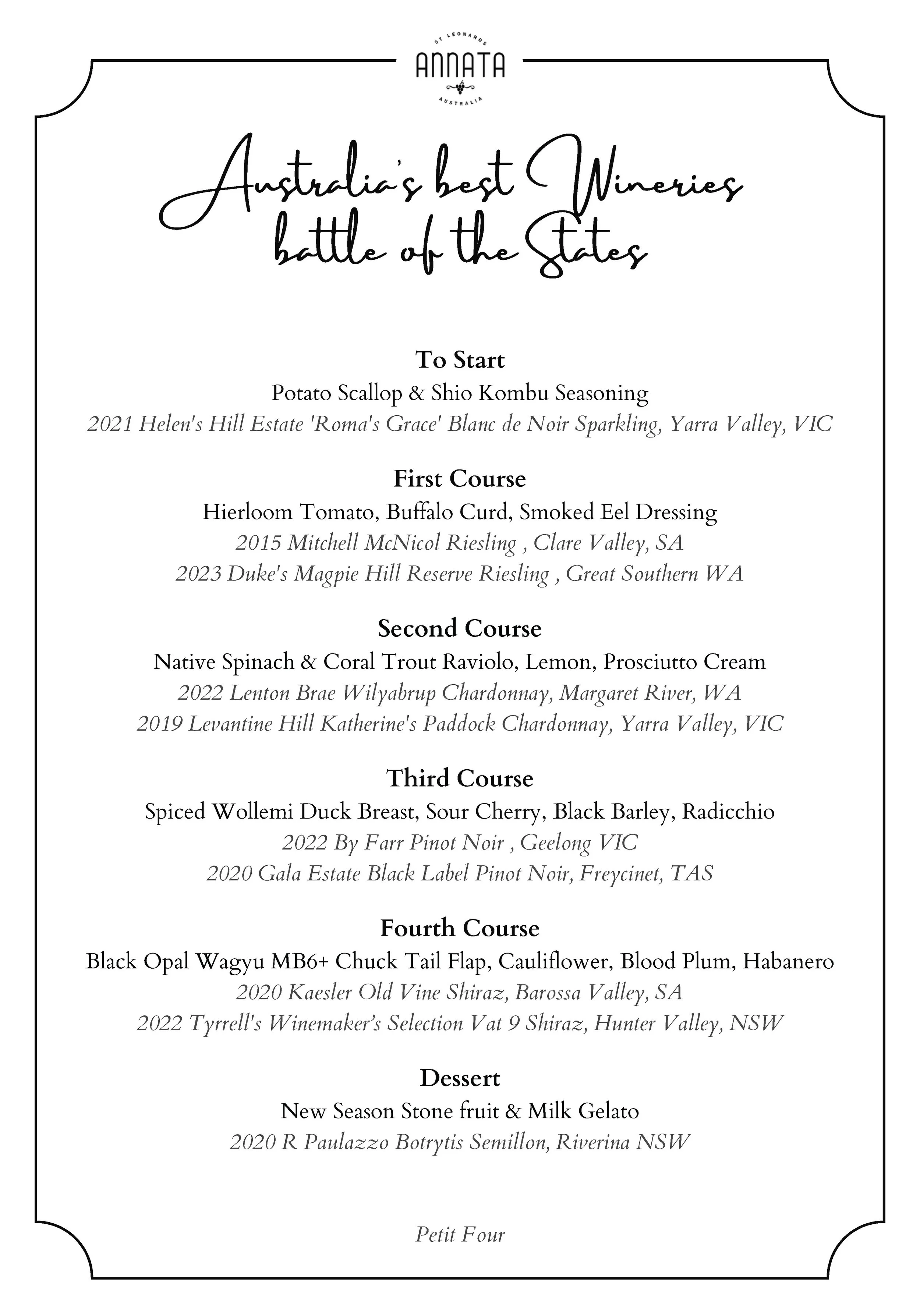 Australia's Best Wines - Battle of the States