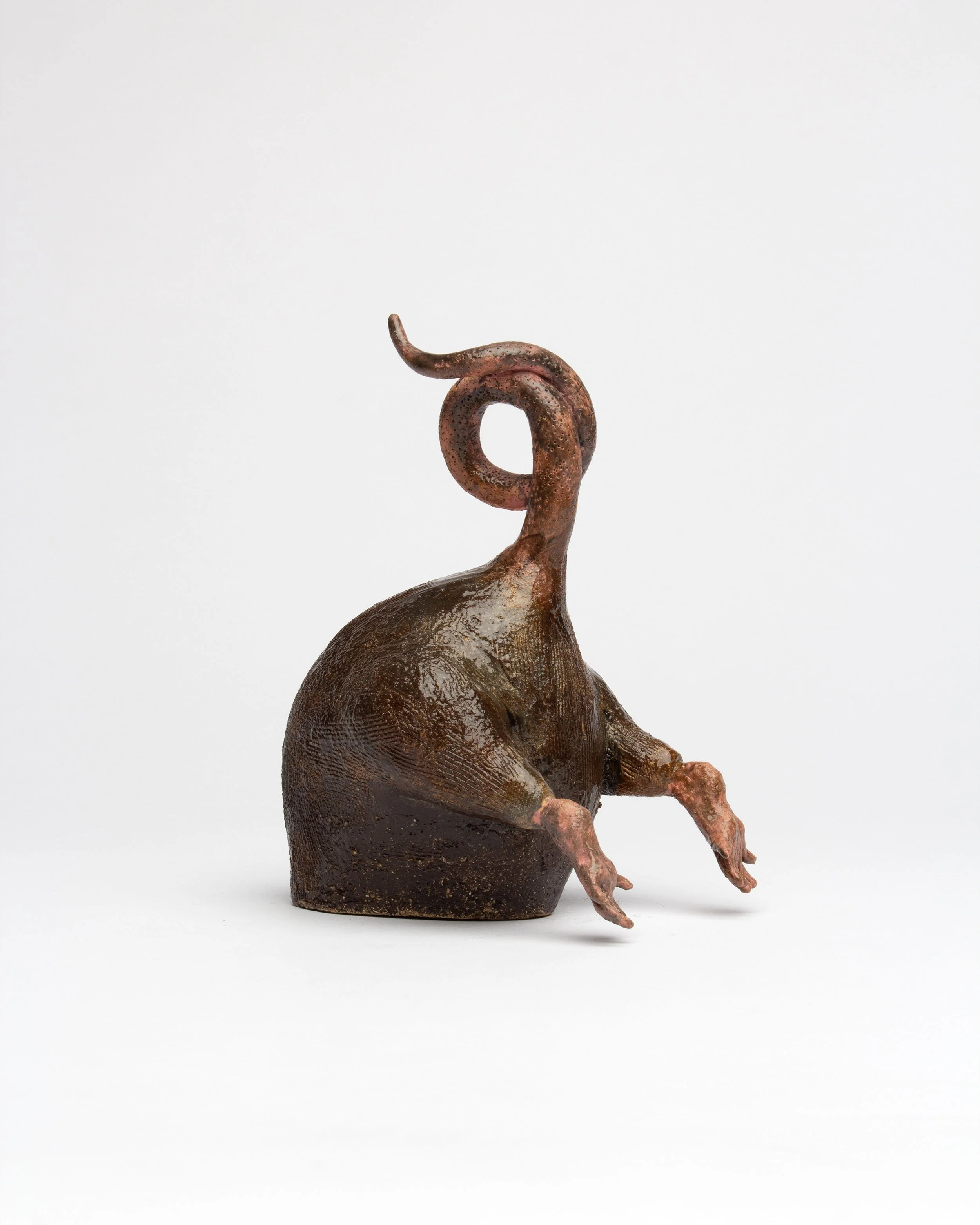 Train Rat No. 2 (Stand Clear of the Closing Doors, please.), 2026, ceramic,  5.5"x4"x6"