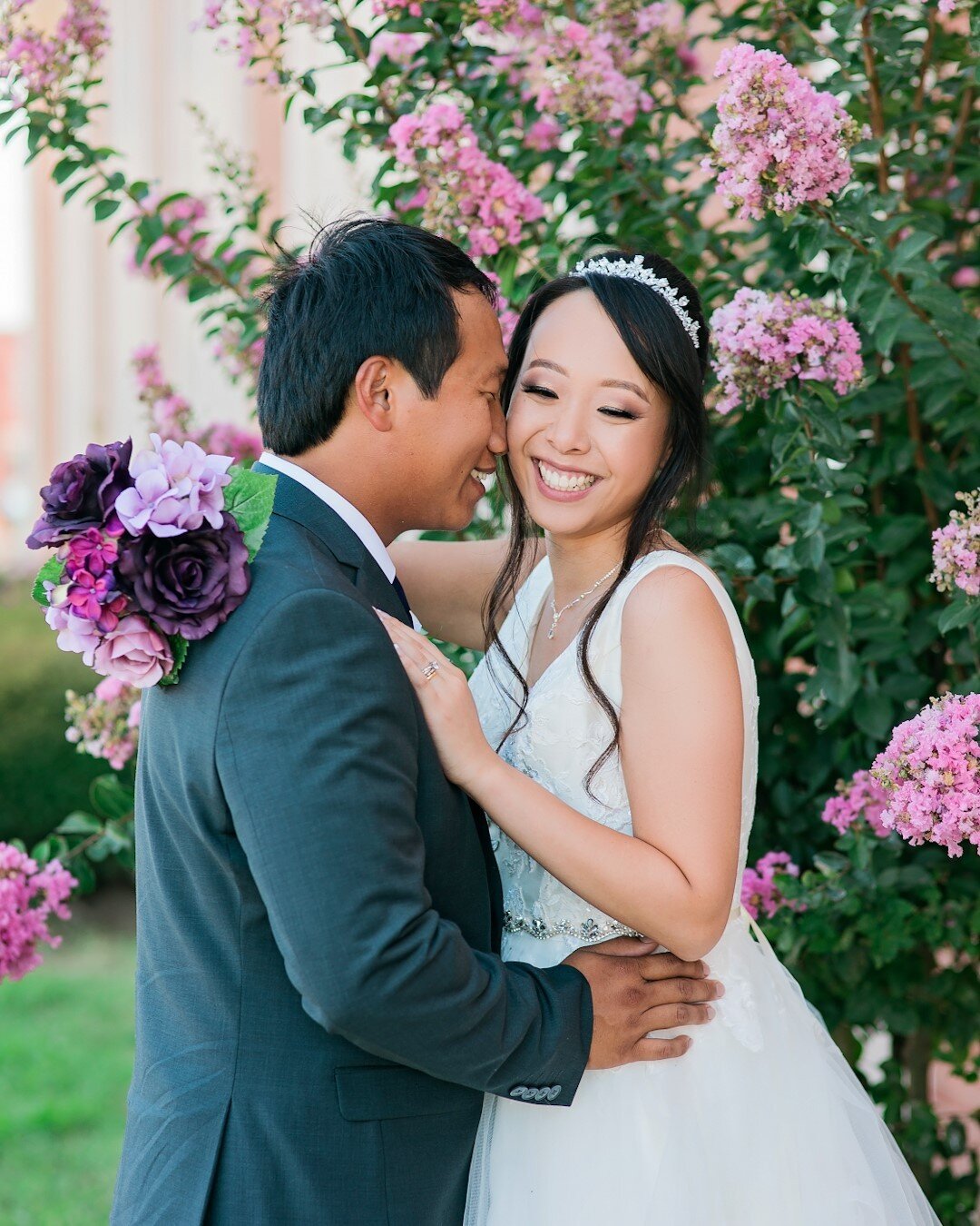 Spring perfection wedding! Love this shot of my bride client and the groom!