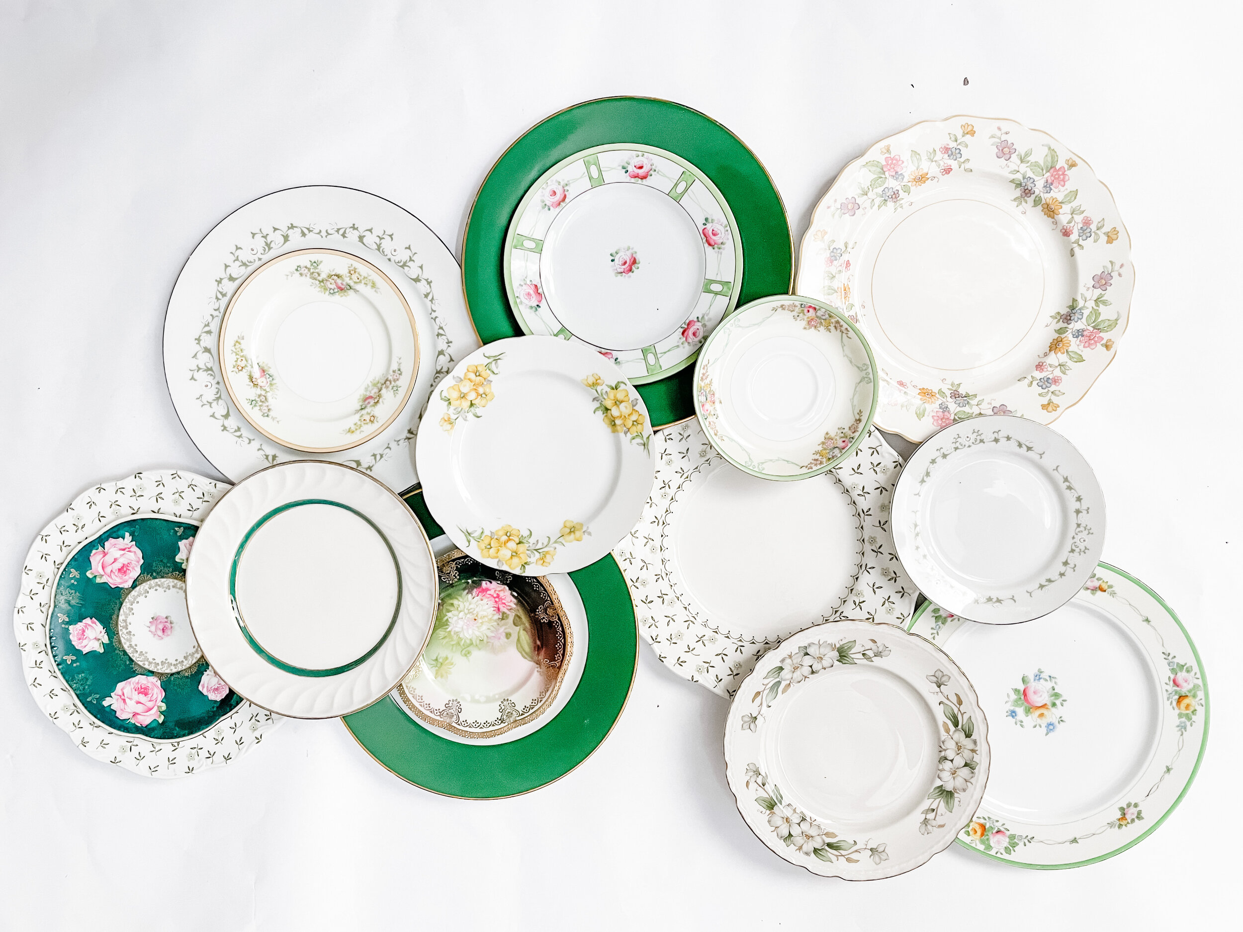 Green Dinner Plate Rental