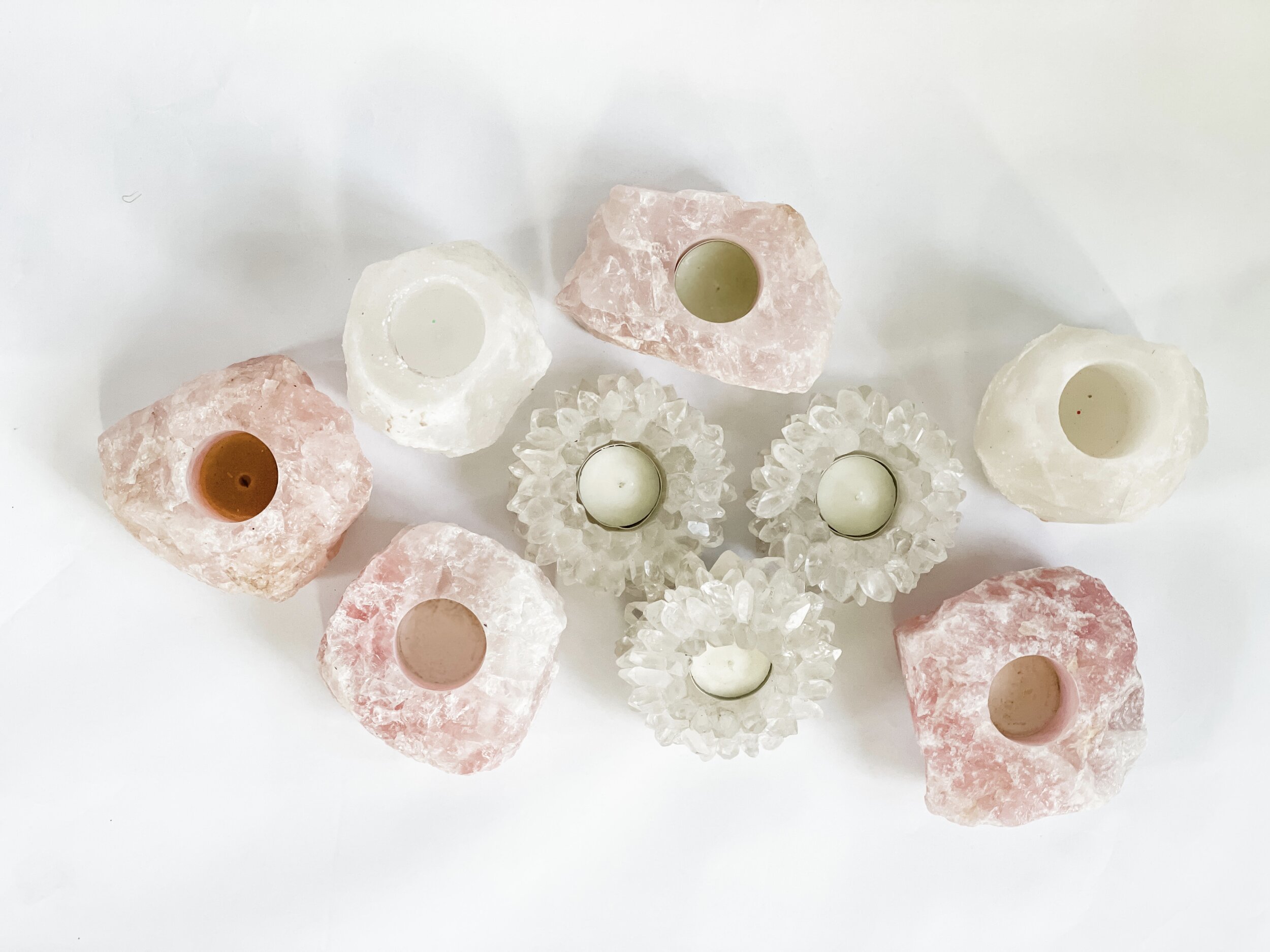 Quartz Candle Holders