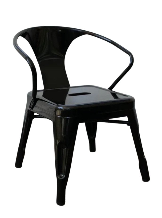 Black Metal Kids Chair