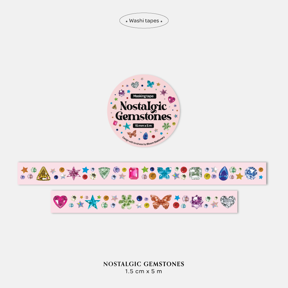 Washi tape Nostalgic Gemstones