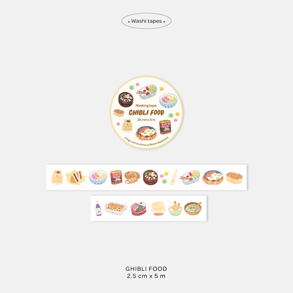 Washi tape Ghibli Food