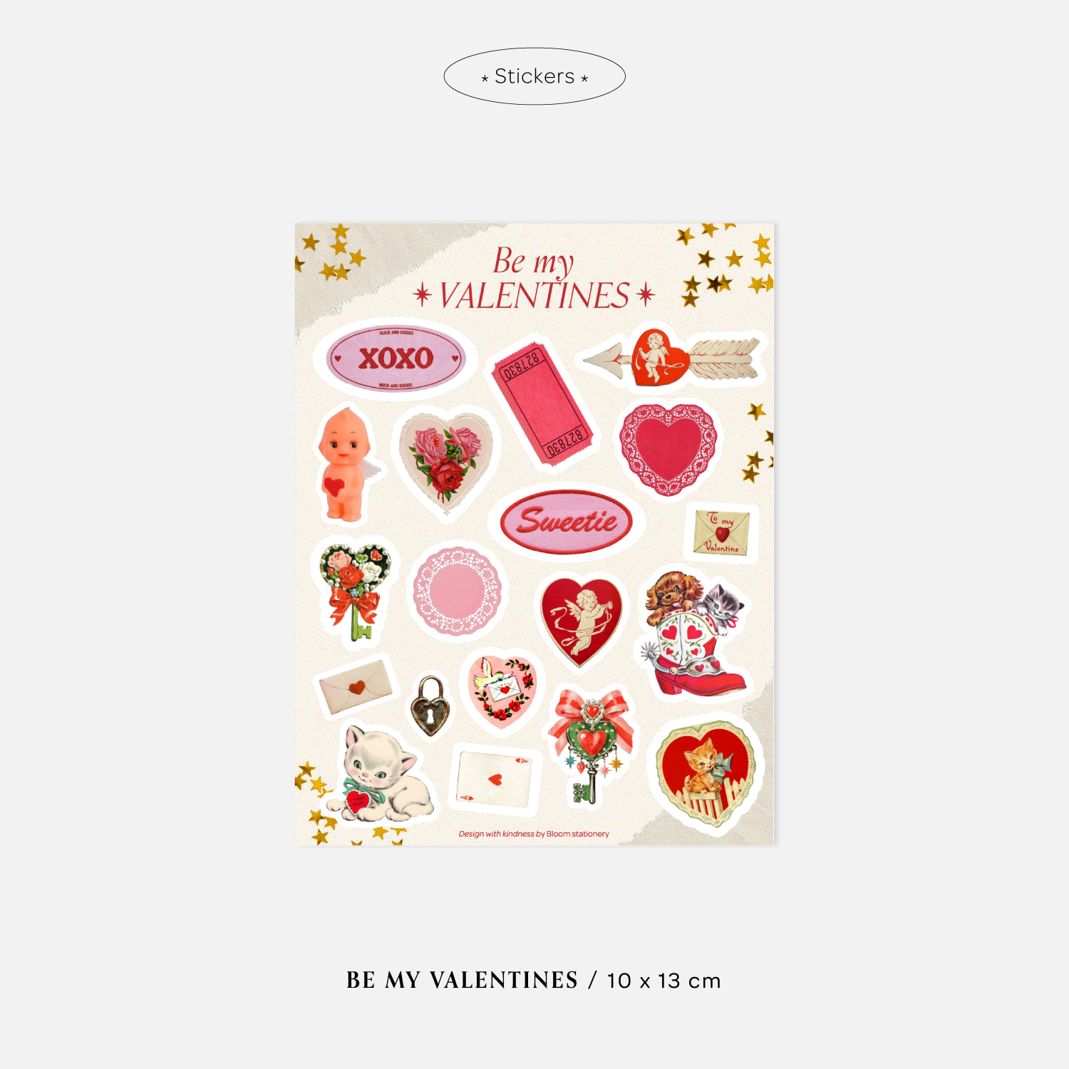 Stickers Be My Valentines