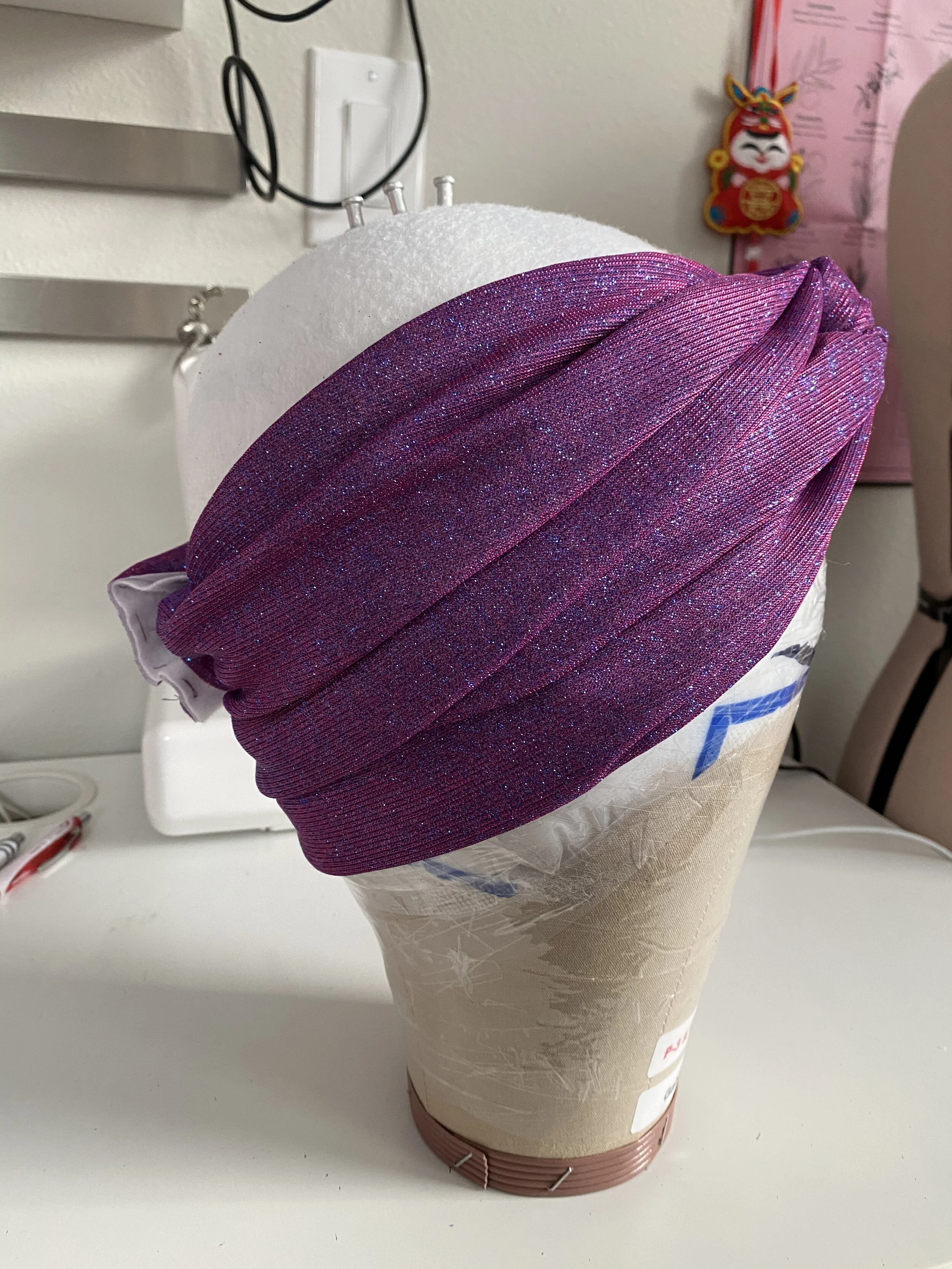 Wrapping the turban - back