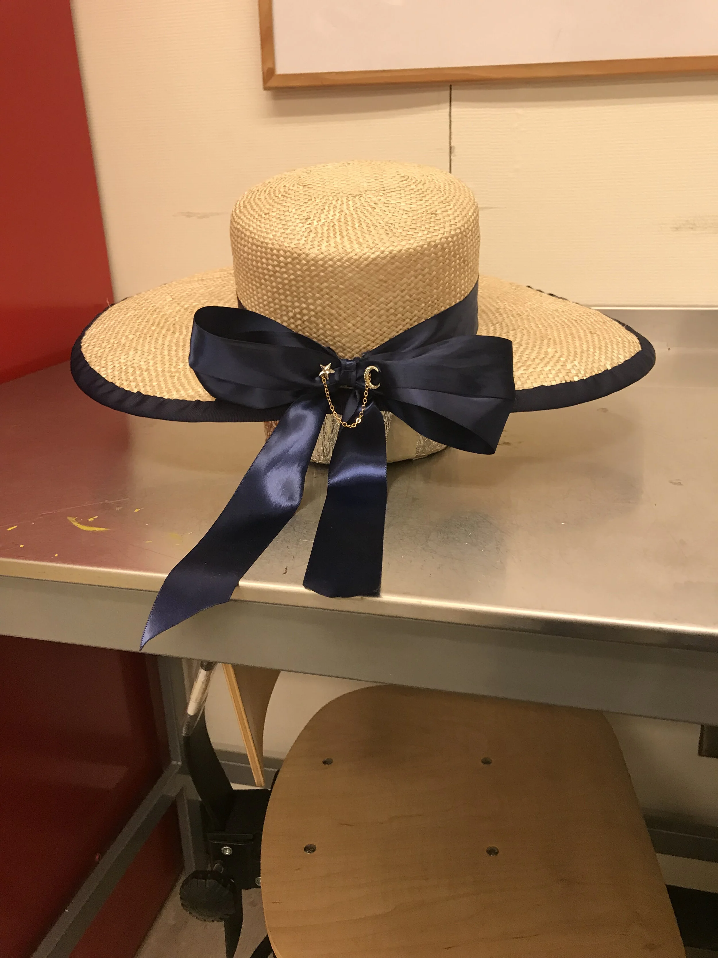 Blocked straw hat
