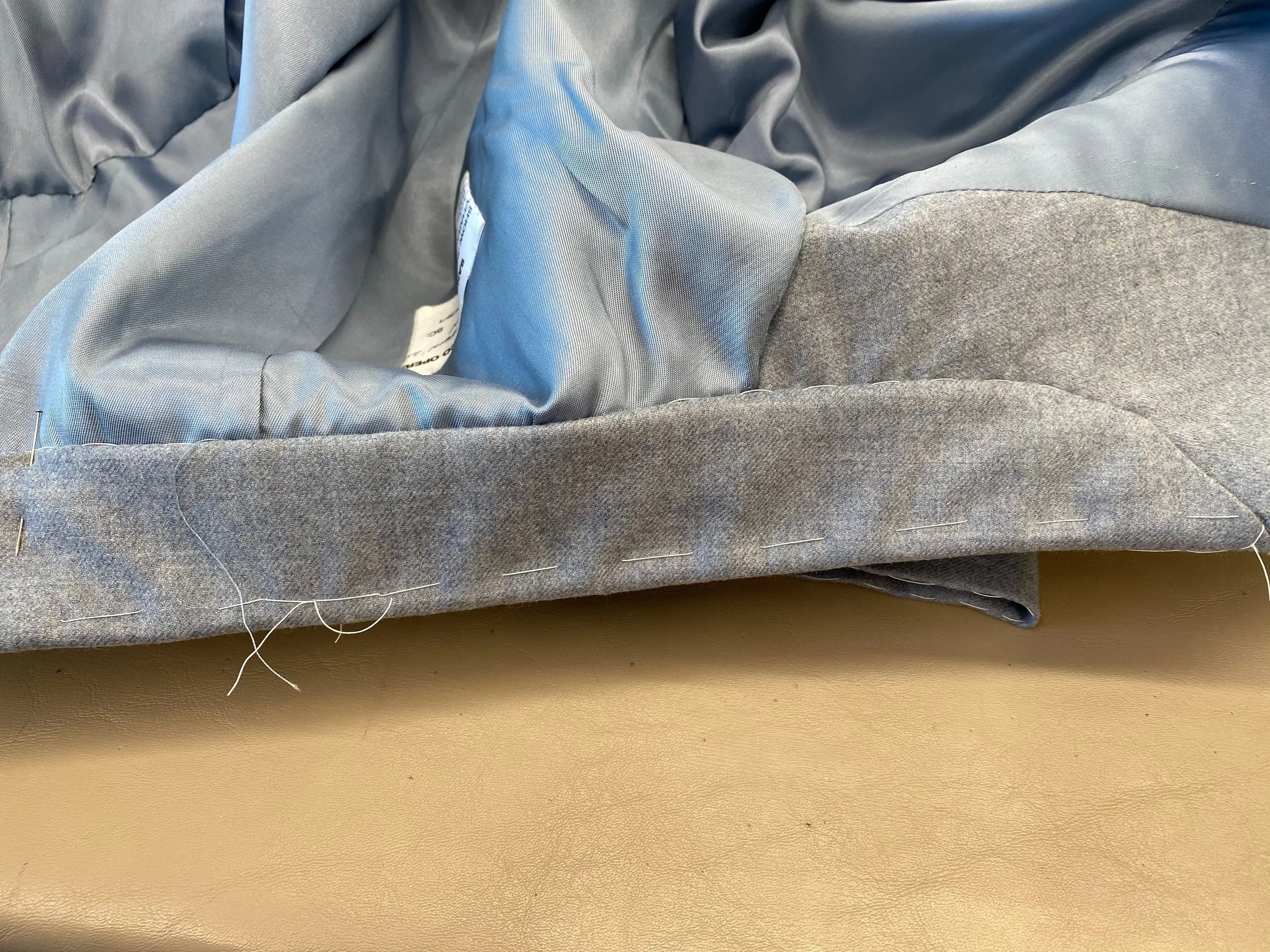 Finished collar - interior