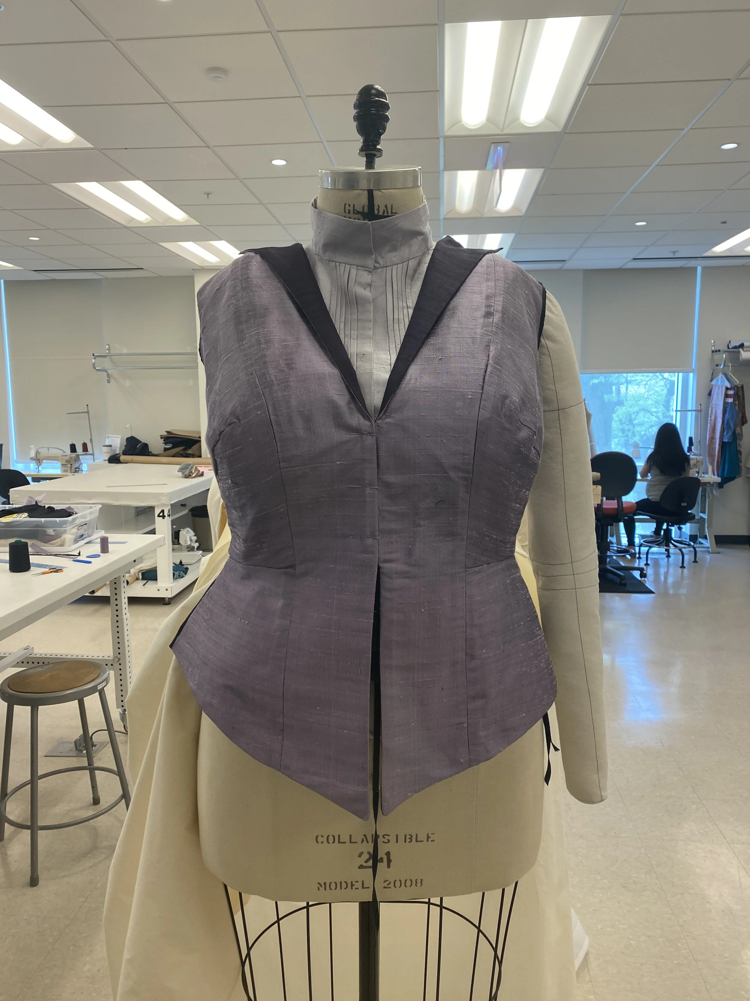 The finished vest layer