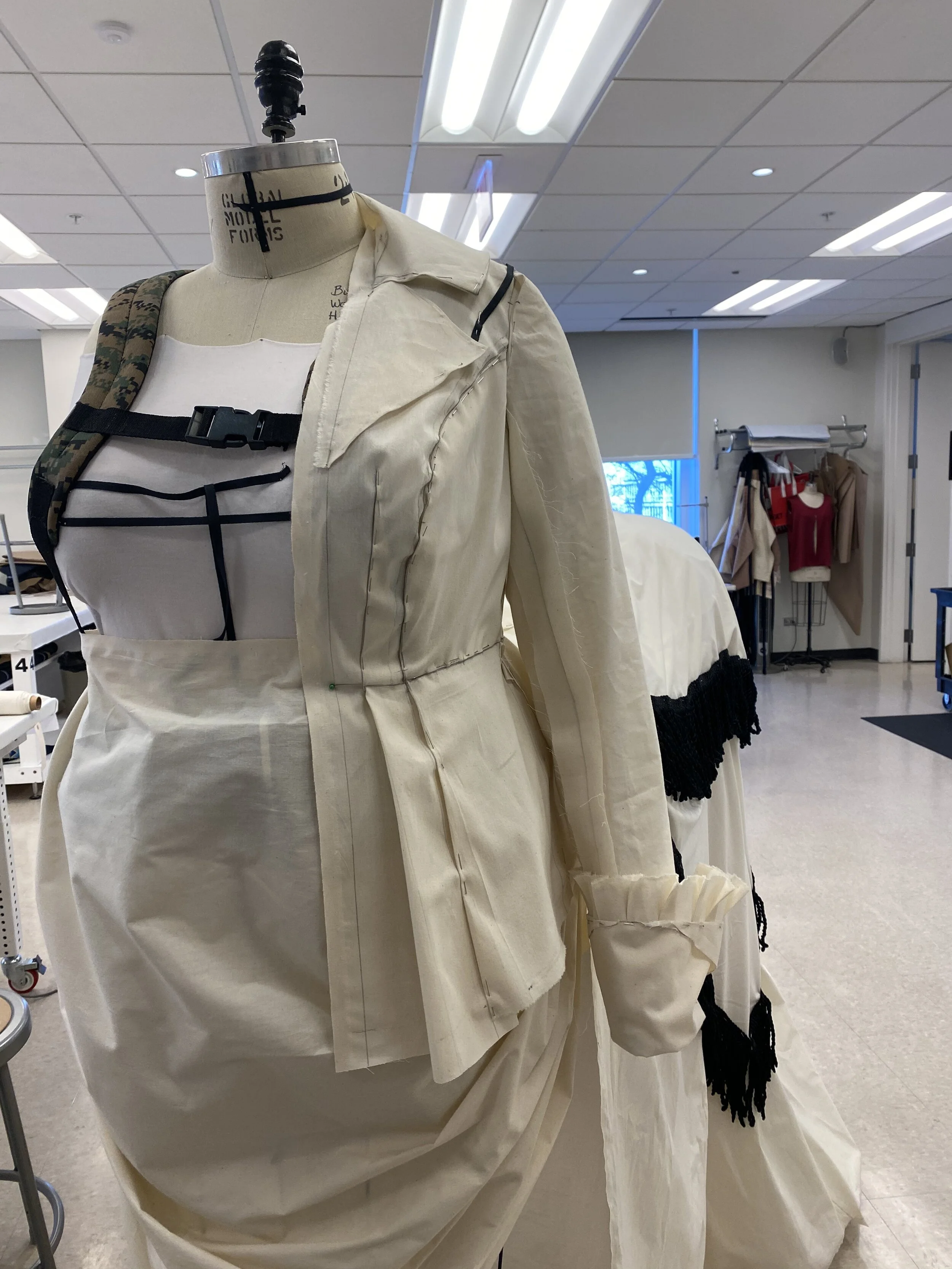 The drape for the jacket