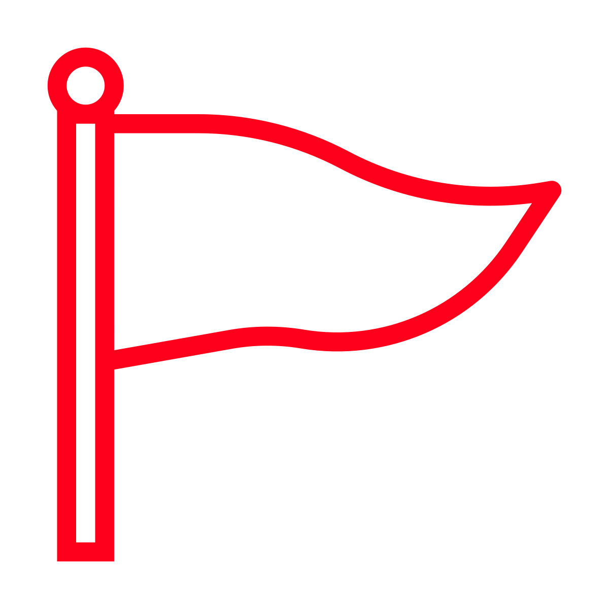 red flag icon