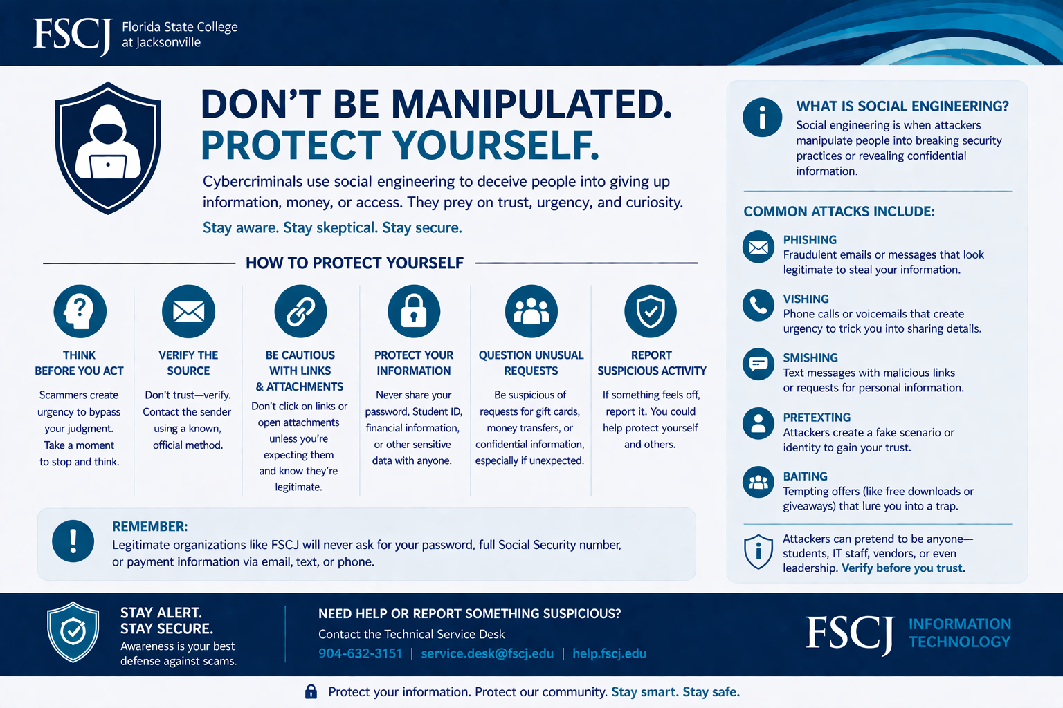 Social Engineering infographic - text that is also covered below