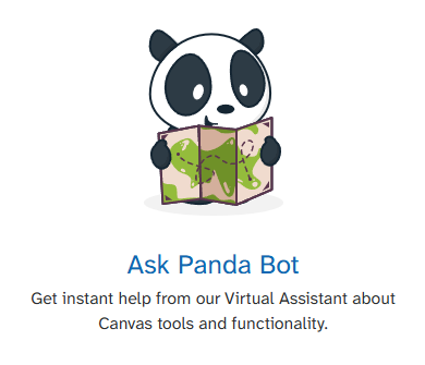 A panda bear holding a map acting as a virtual assistant