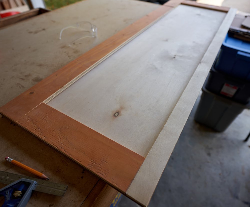 Building up the table top