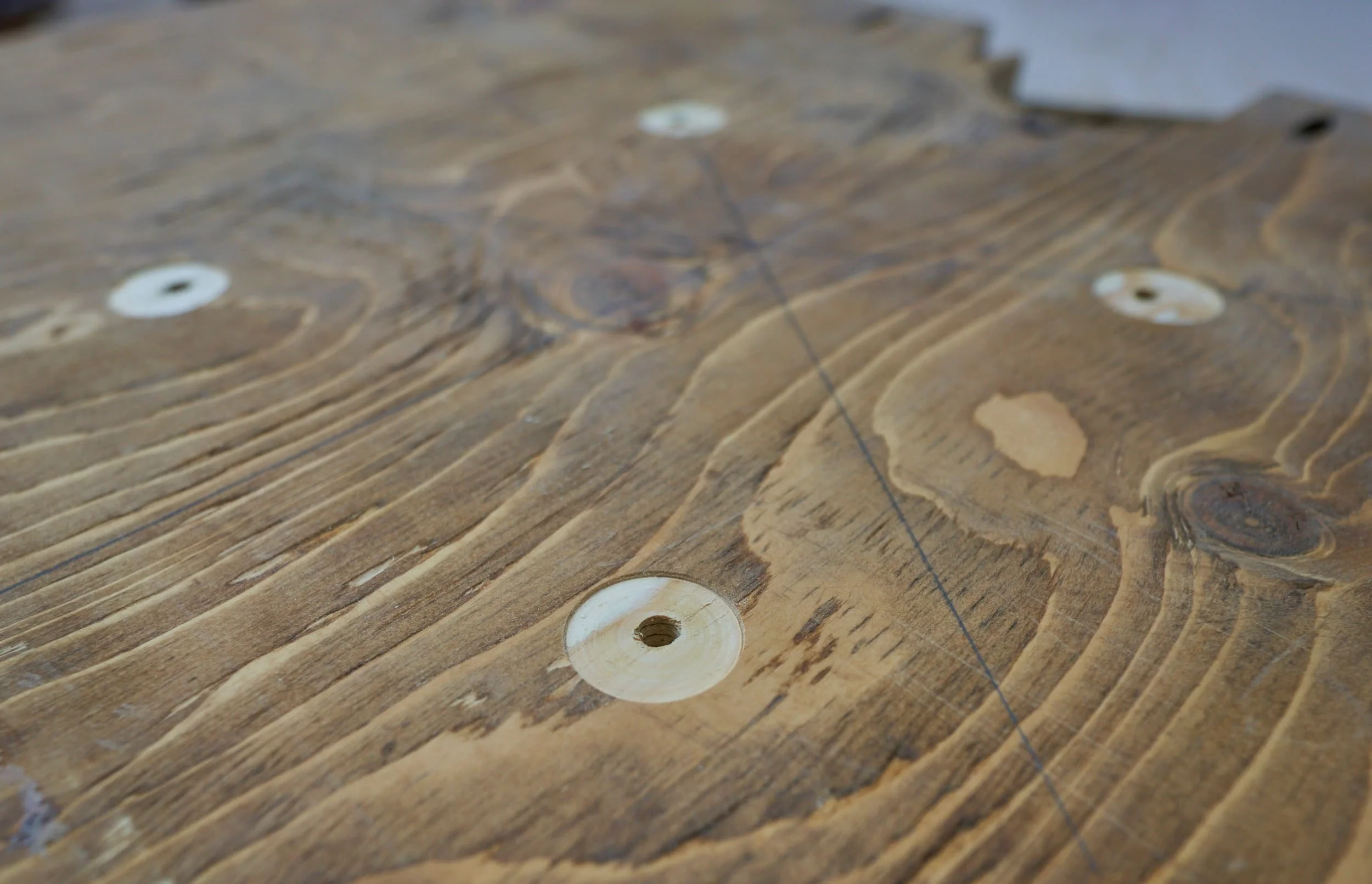Making clearance for the threaded inserts