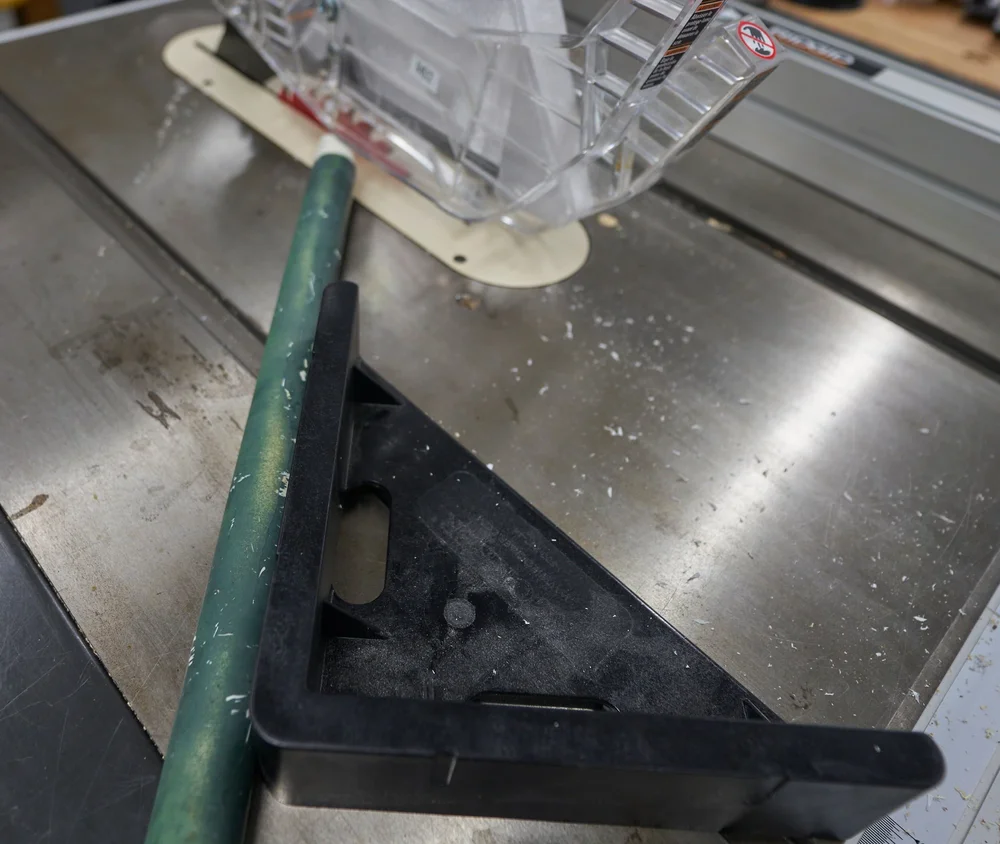 1. Cut tapers on one end