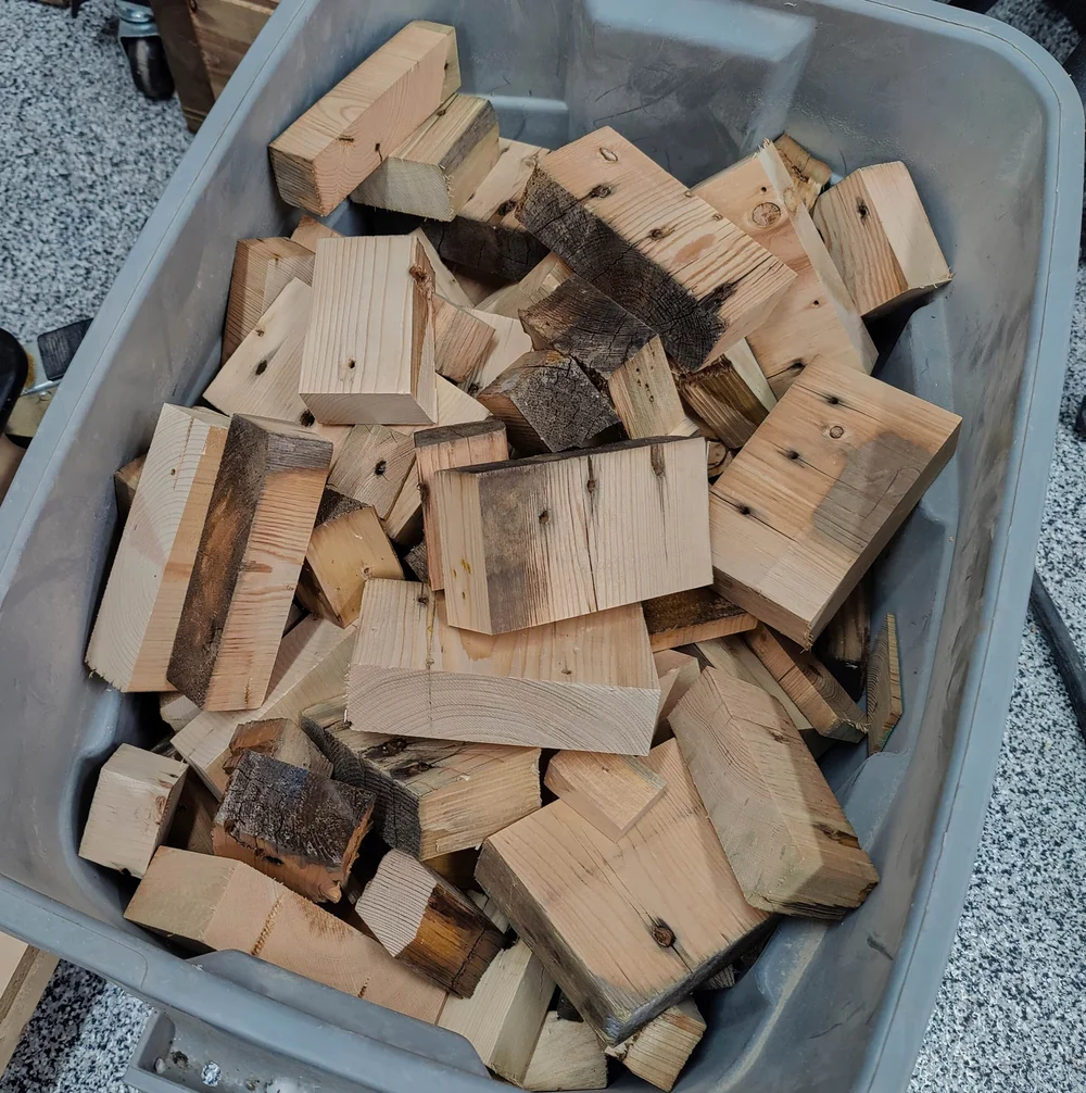 A whole bunch of offcuts