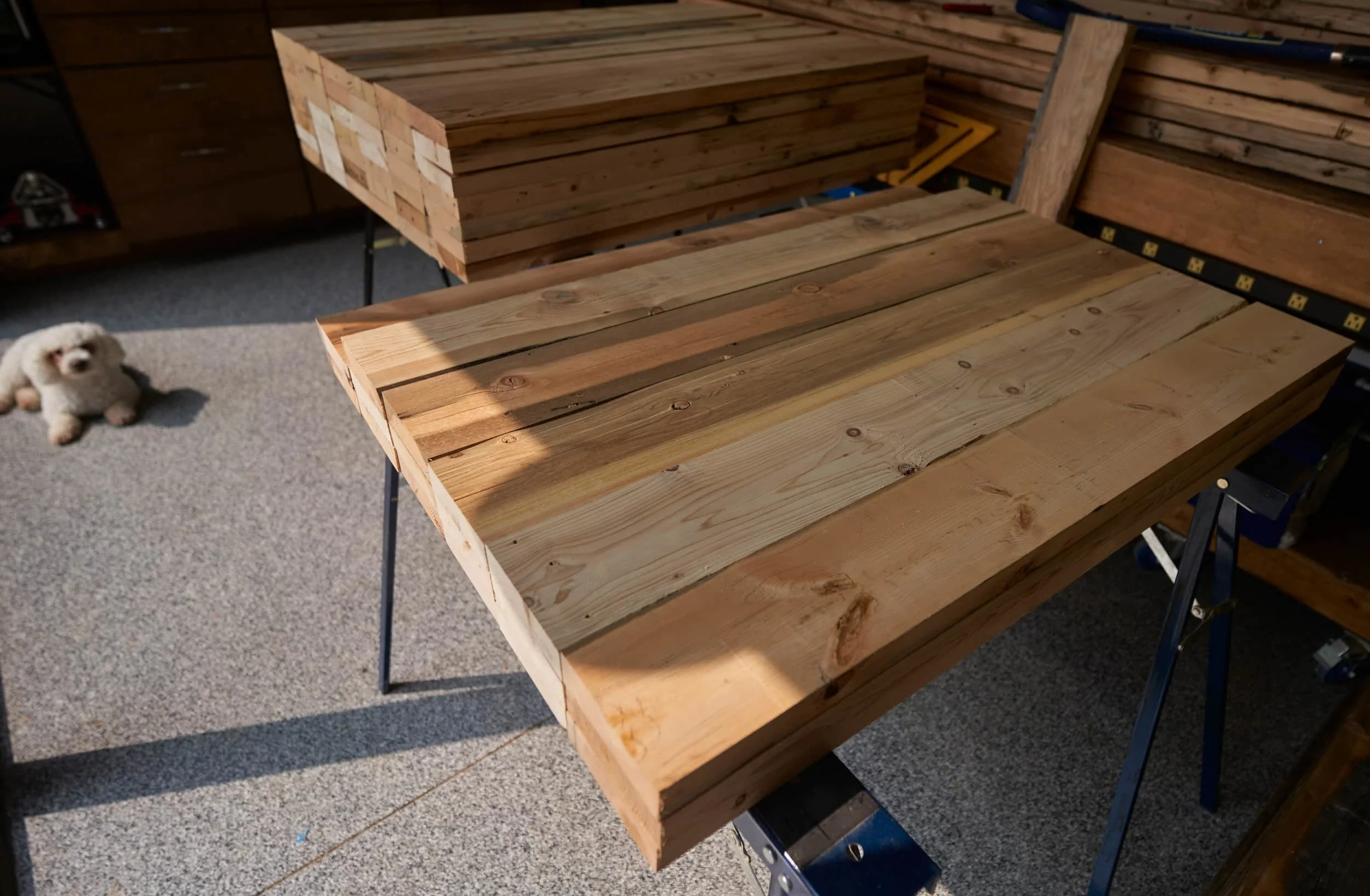Short boards cut to length