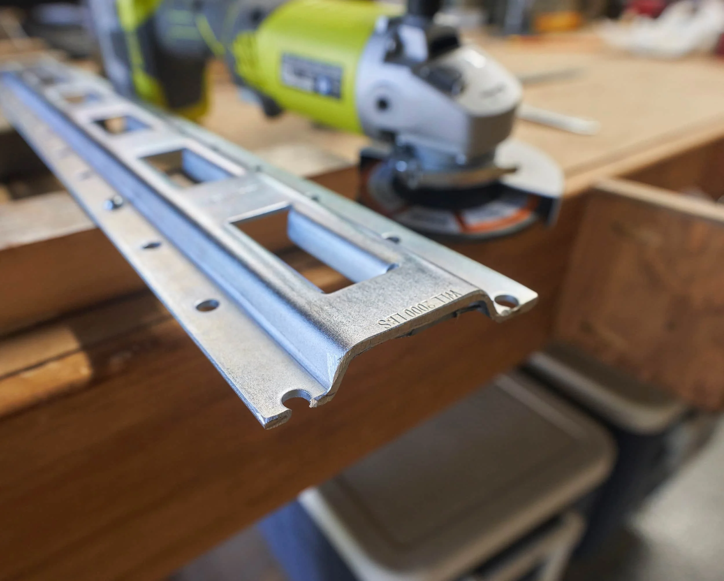 Smoothing down the cut edges