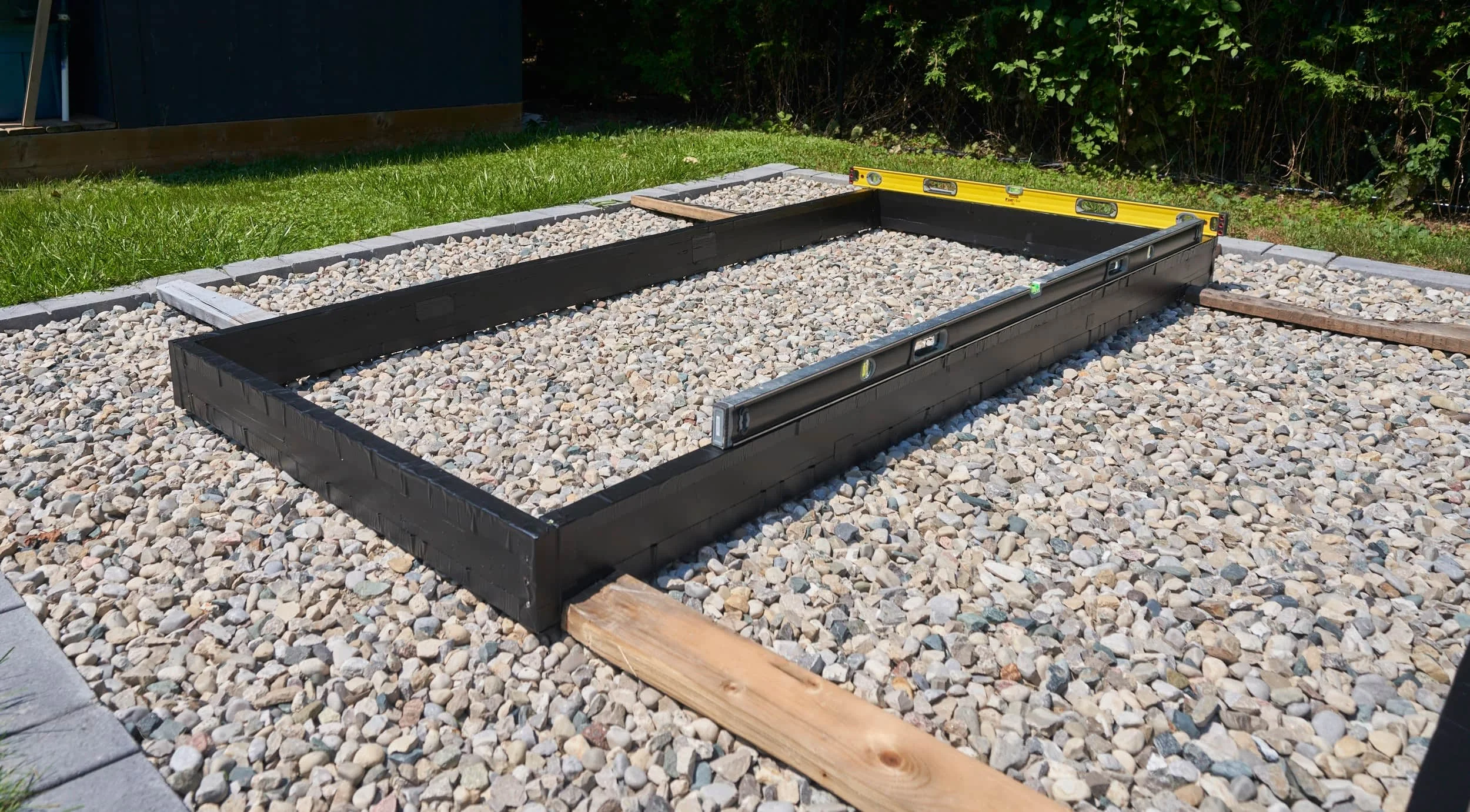 Making sure the rectangles are level