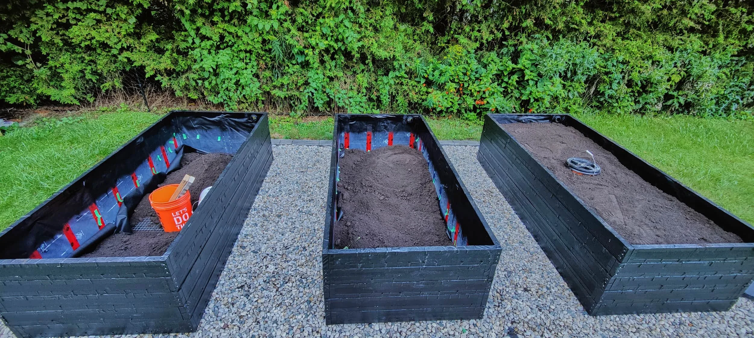 3hours of moving dirt later