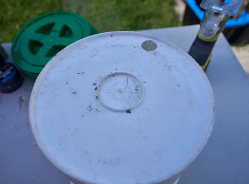 Drilled a hole in the base