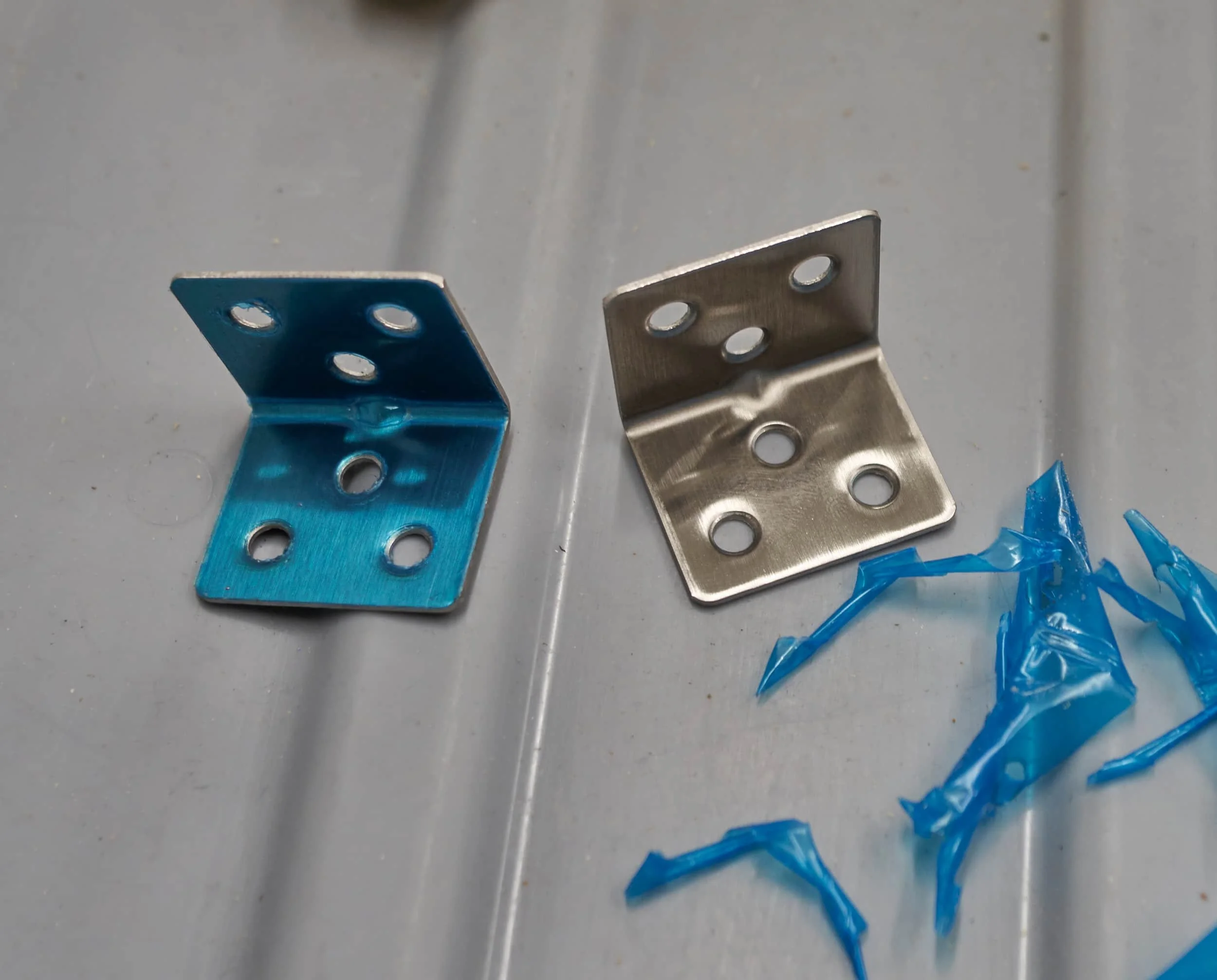Stainless angle brackets