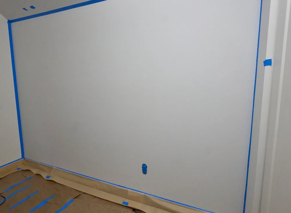 Masking off the wall