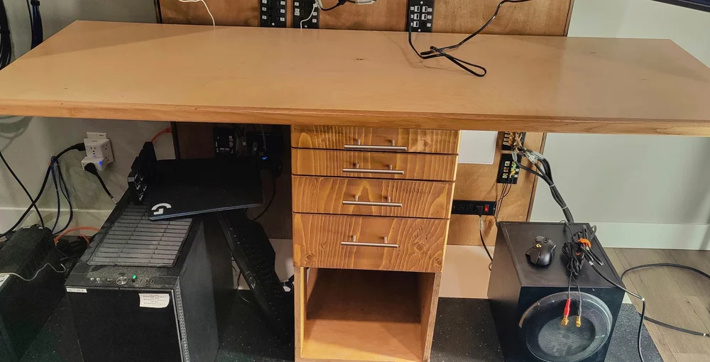 Now testing the desk height