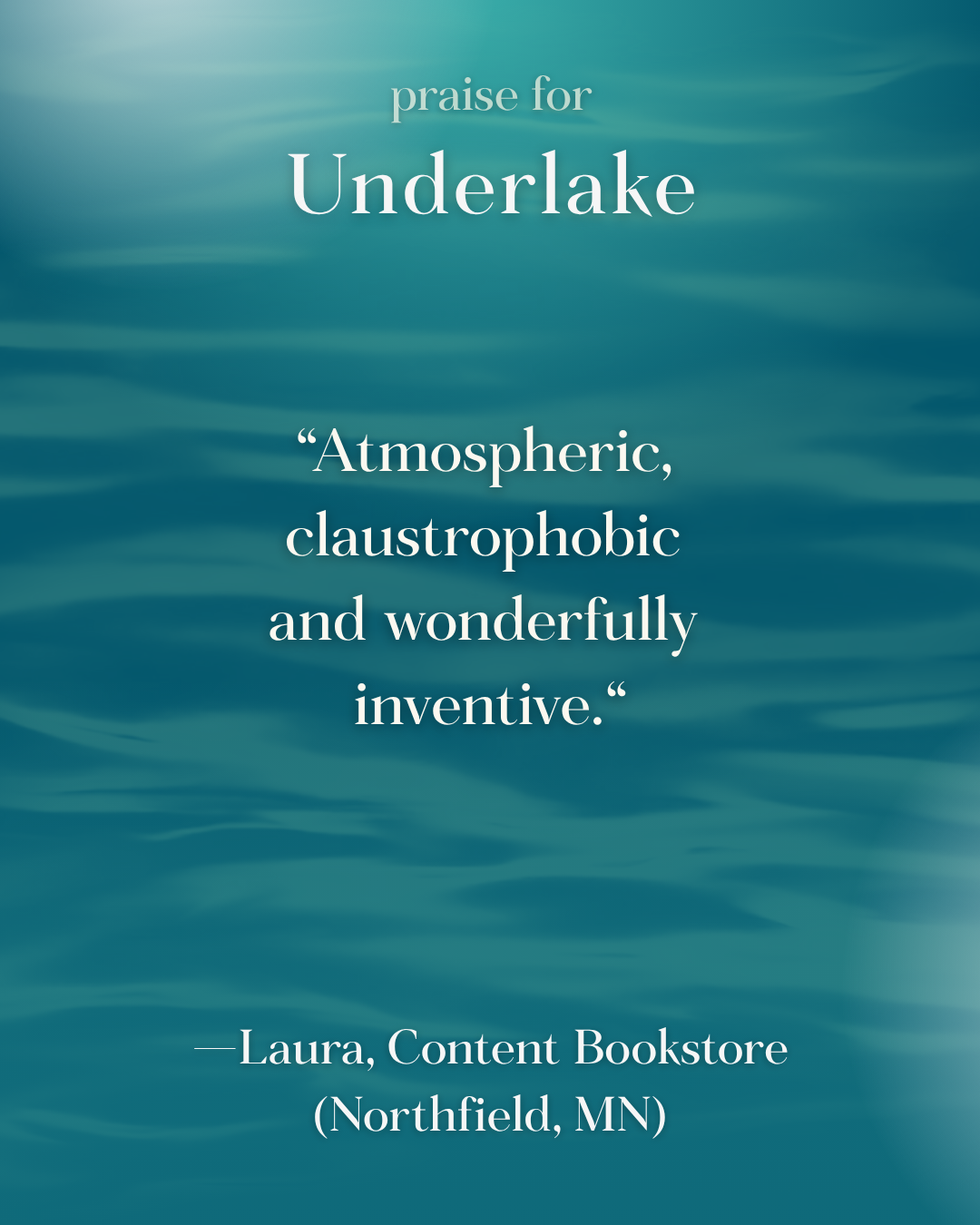 Media and reviewer roundup for UNDERLAKE