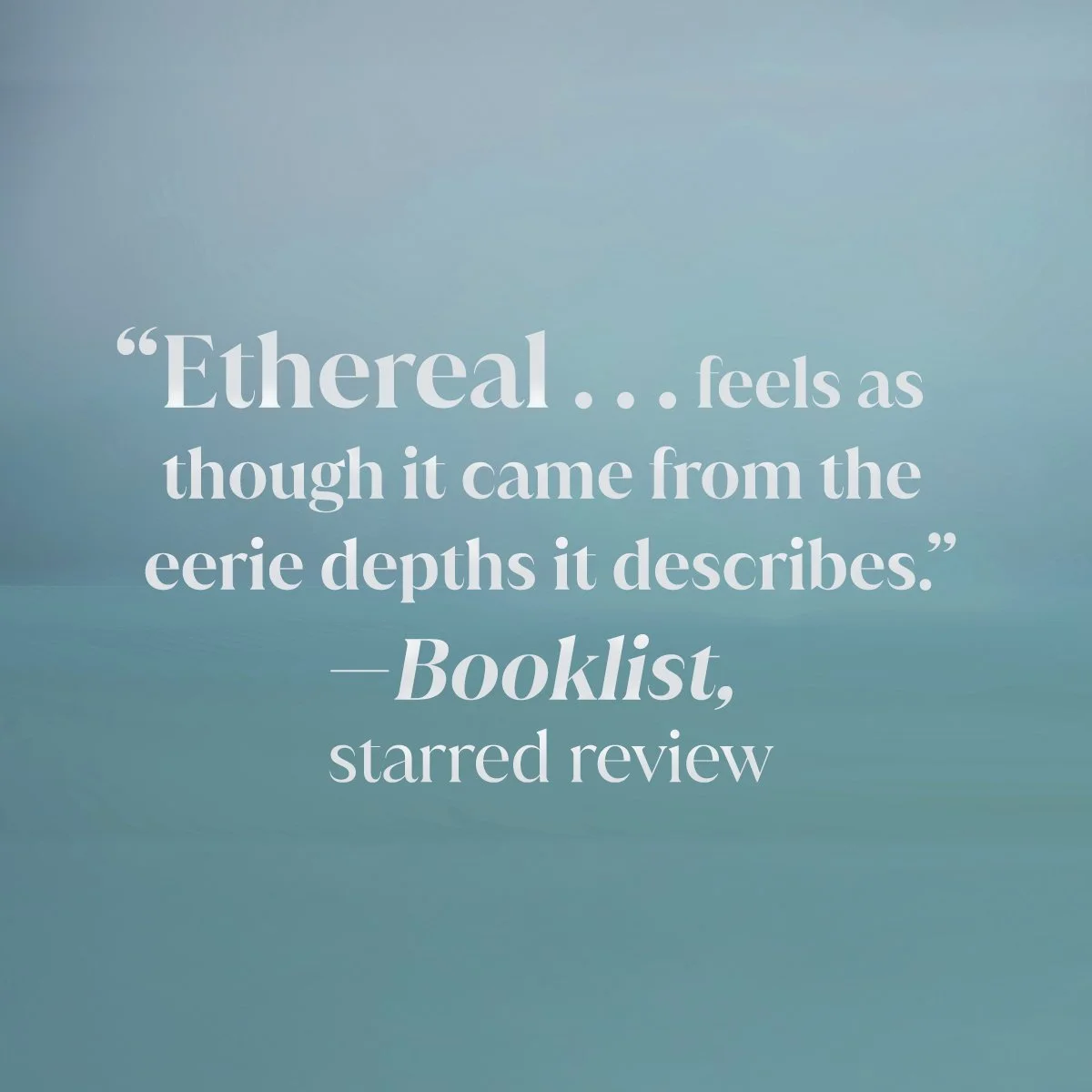 UNDERLAKE receives starred review from Booklist