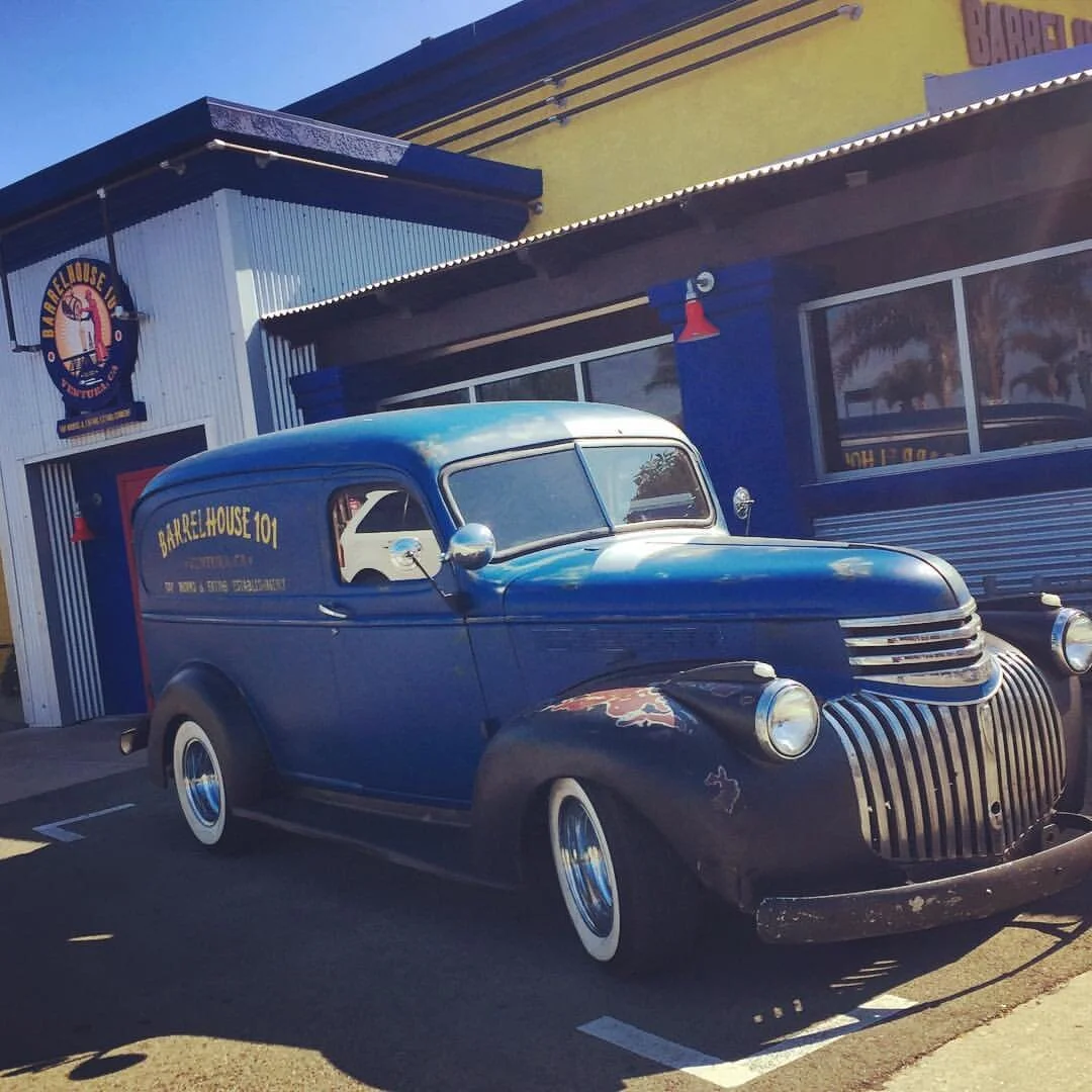 Although I would like to take credit for the BH101 beer mobile, I cannot. LOL. The owner made the investment to create a vintage car built with a cooler and beer taps designed for beer festivals around Southern California to spread the brand.