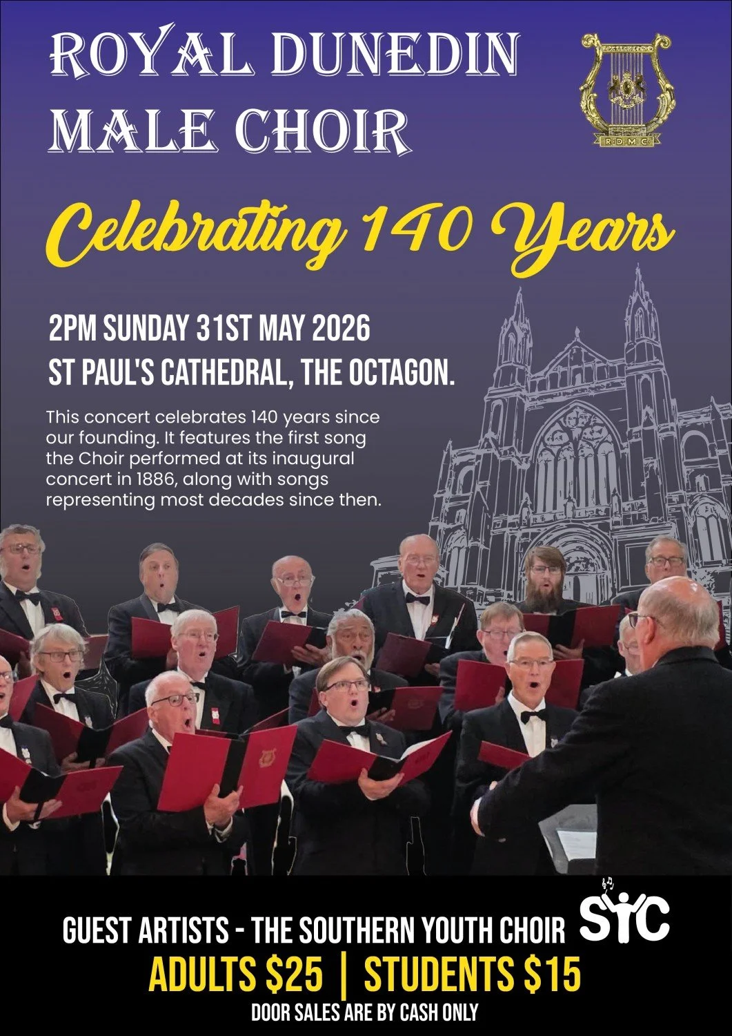 Royal Dunedin Male Choir 140th Anniversary Concert!