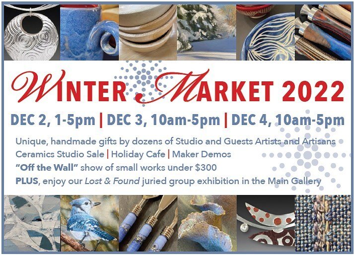 This is for all my followers in MA. Winter Market is this weekend! Come visit! #umbrellaarts #umbrellacenterforthearts #umbrellaceramics