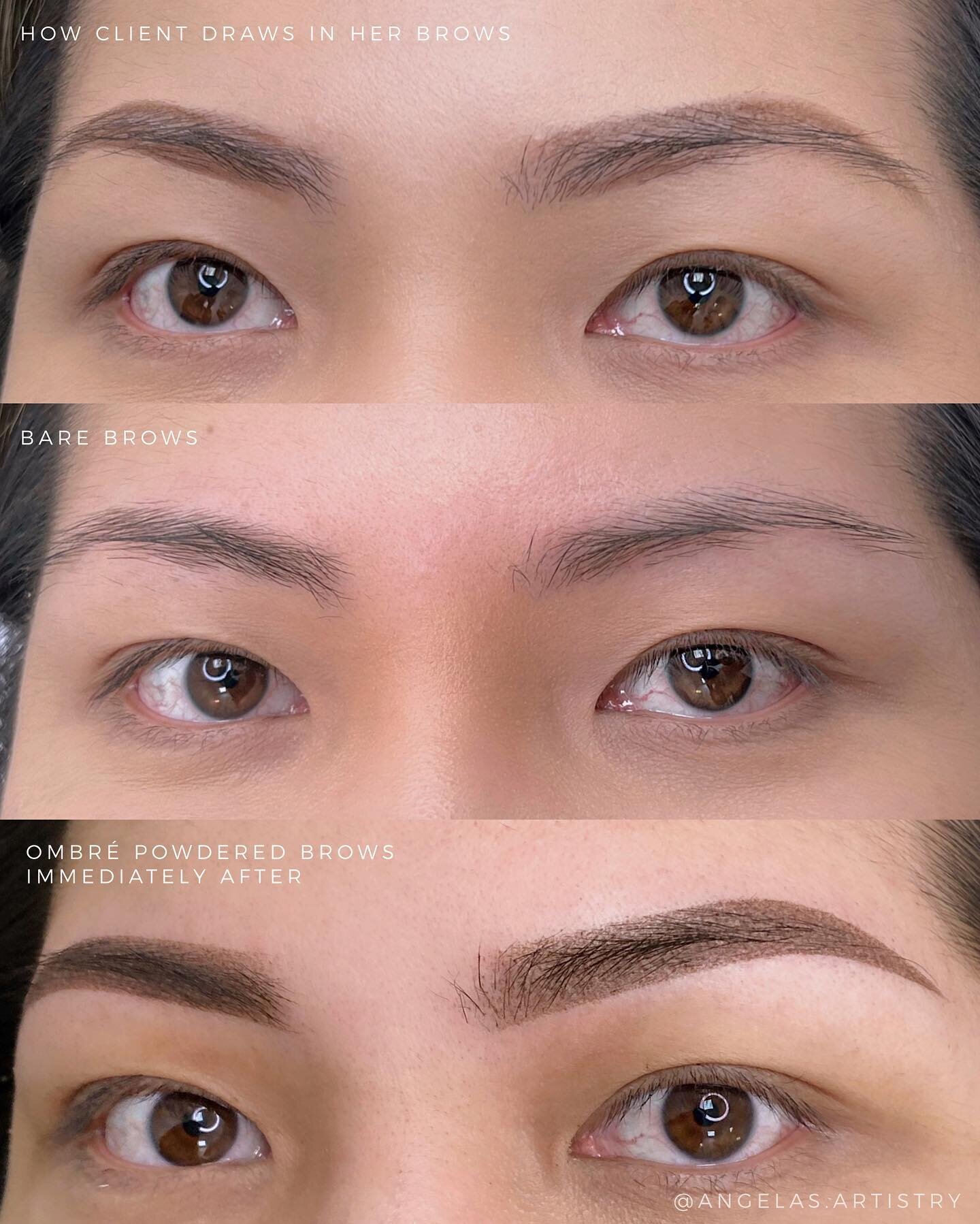 Her brows but better 🤩
If you&rsquo;ve been waiting to get your brows done. The time is now before summer comes 😊💕

Ombr&eacute; Powdered Brows 
__________________________________________

𝘼𝙥𝙥𝙤𝙞𝙣𝙩𝙢𝙚𝙣𝙩 𝙩𝙞𝙢𝙚: 2.5 - 3 hours

𝙃𝙚𝙖𝙡𝙞