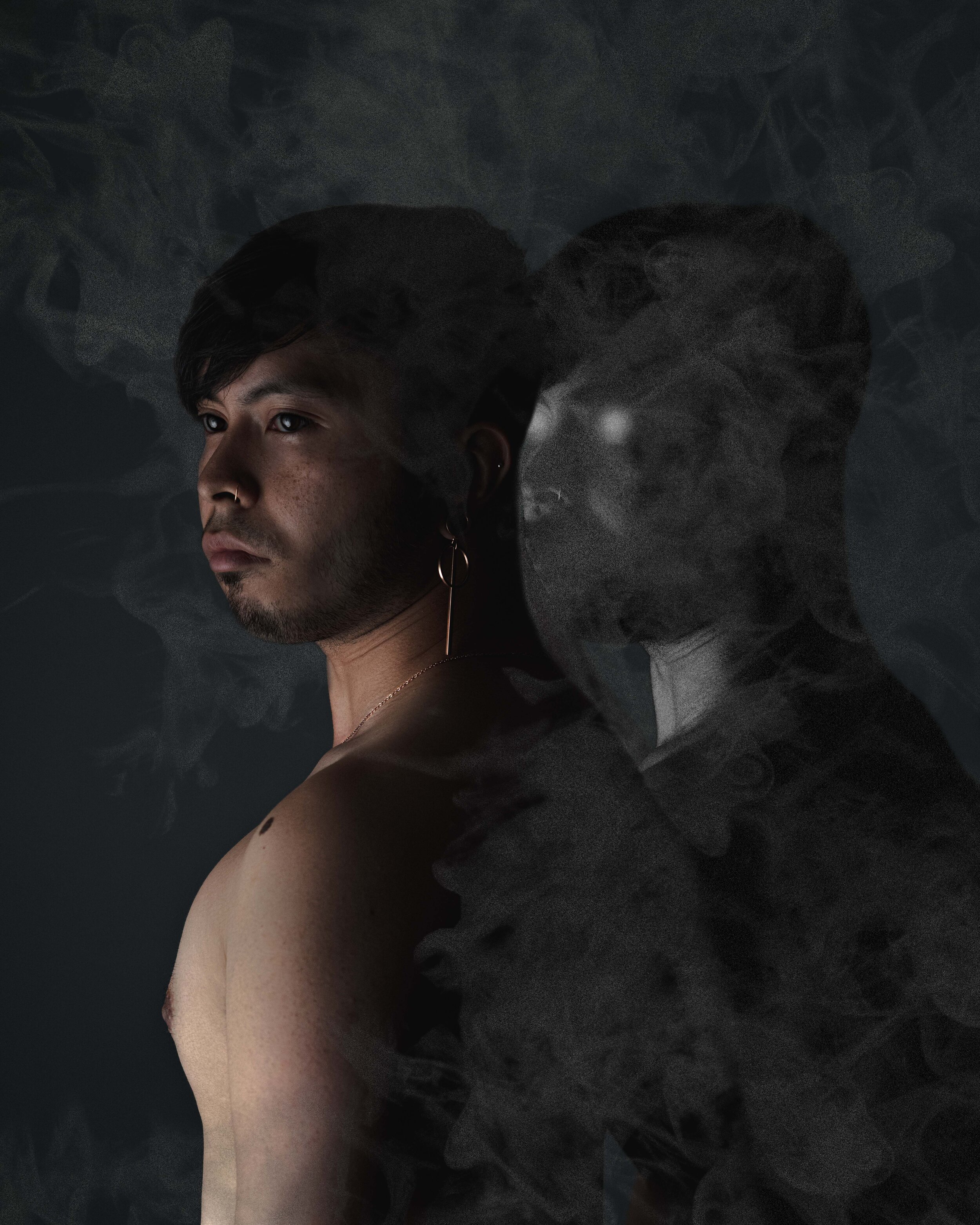 Title: Manifestation
When I was 17, at one of my darkest points of my life, I began to see a dark figure everywhere I looked. It even appeared in my dreams. This was a time when someone dear to me was consumed in their substance abuse. I always had
