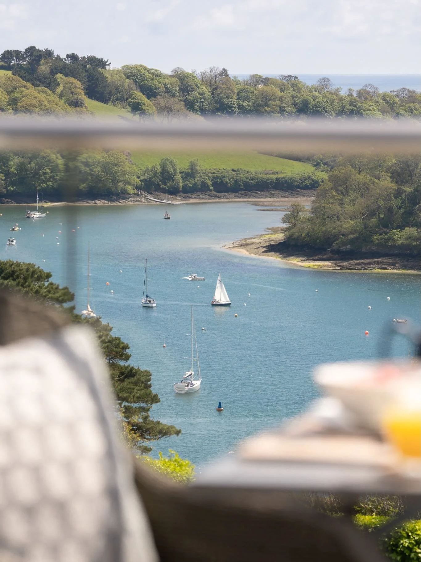 Breakfast with a view.

Does it get better than that?! Our B&amp;B sits right at the end of Cornwall&rsquo;s Roseland Peninsula, looking out over St Mawes harbour, and to the sea beyond. 

On a sunny day I like to serve guest breakfast on the balcony