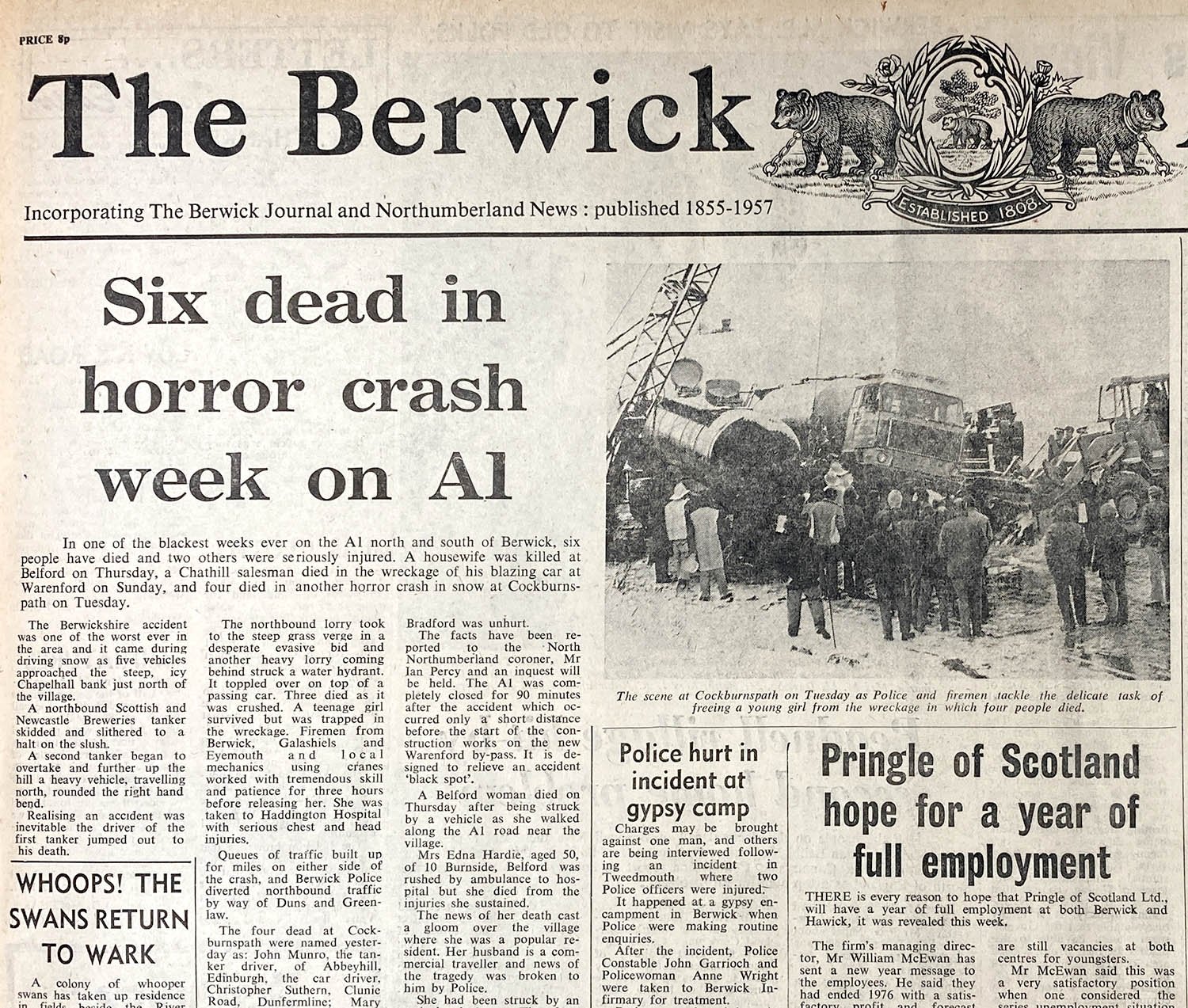 Berwick Advertiser, 13 Jan 1977