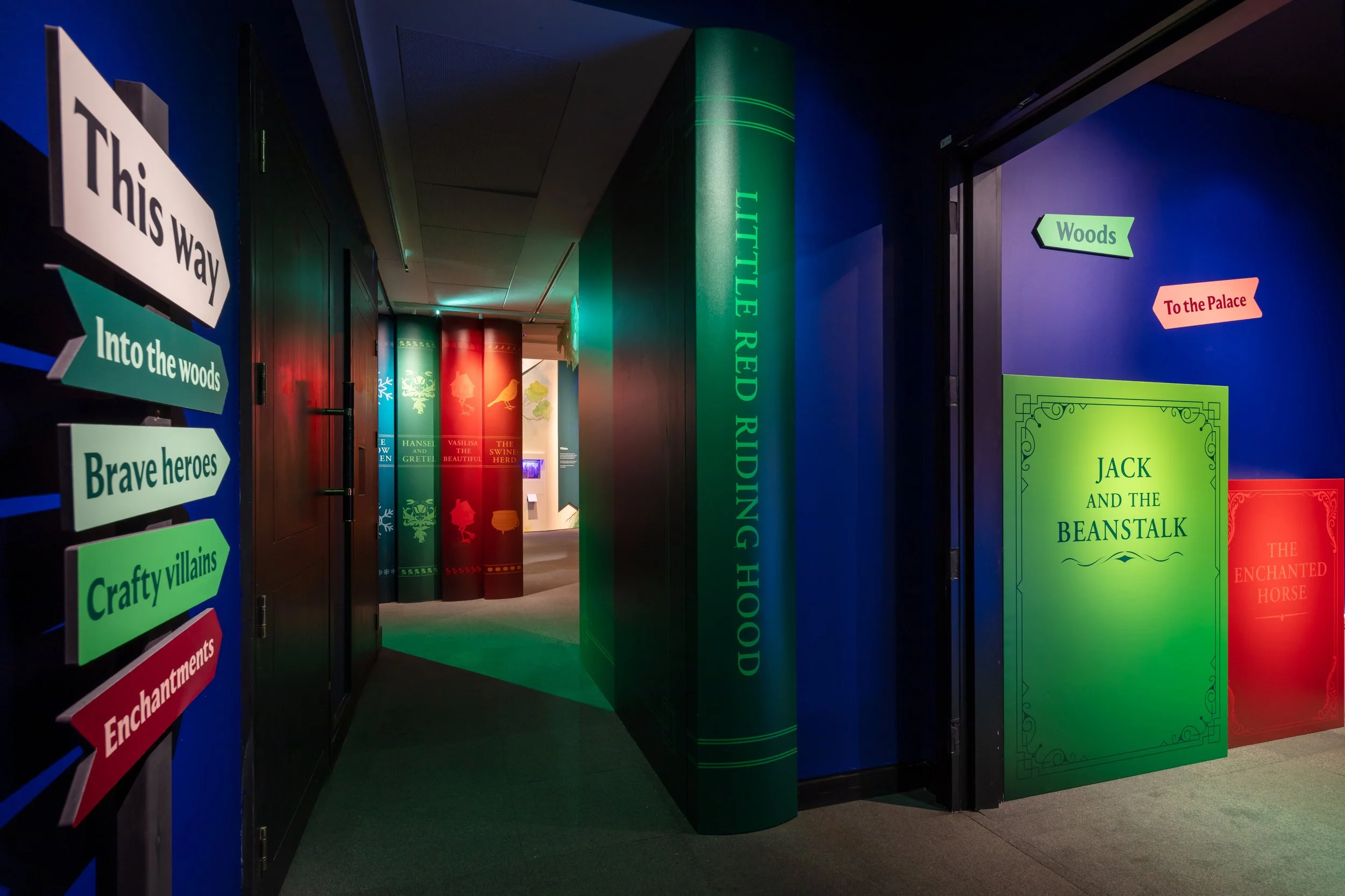 Installation view of Fairytales at the British Library, 2026. Images © the British Library.
