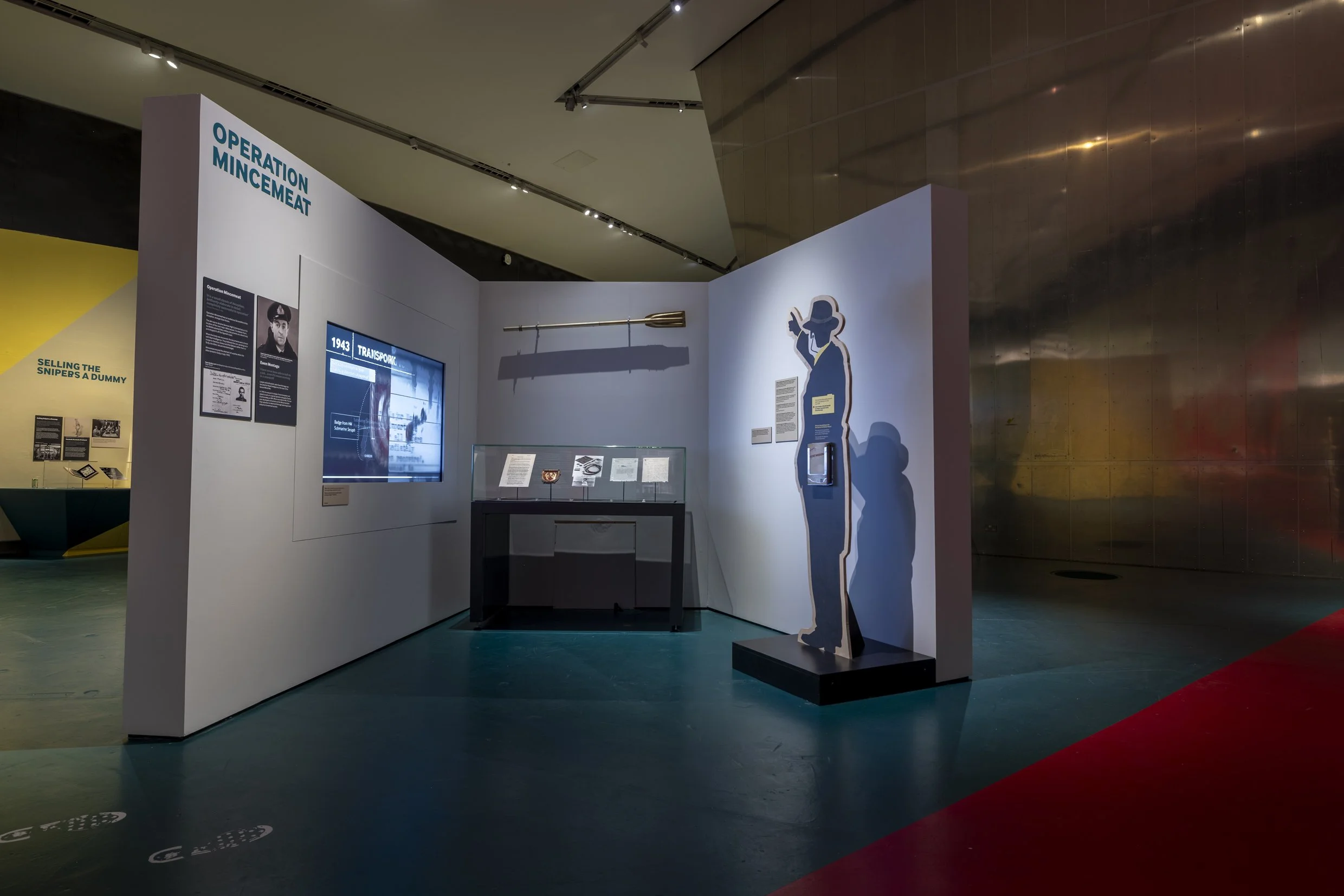 Installation view of Spies, Lies and Deception at IWM North, Manchester, 2025. Photos: Ⓒ Imperial War Museums.