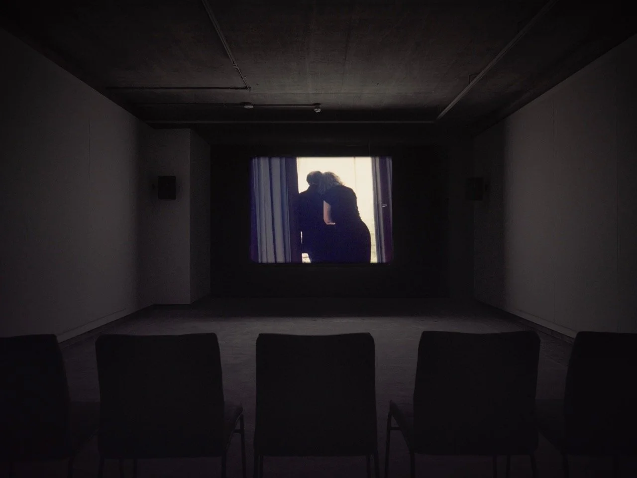 Installation view of Tacita Dean - If I were in the Adlon, 2025. 16mm film colour, sound. 39 1/4 minutes. Courtesy the artist and Frith Street Gallery, London. Photo: Stephen White & Co. © Tacita Dean.