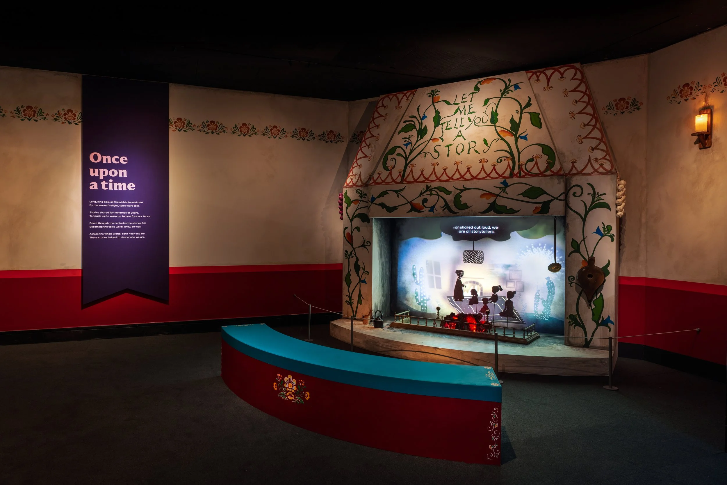 Installation view of Fairytales at the British Library, 2026. Images © the British Library.