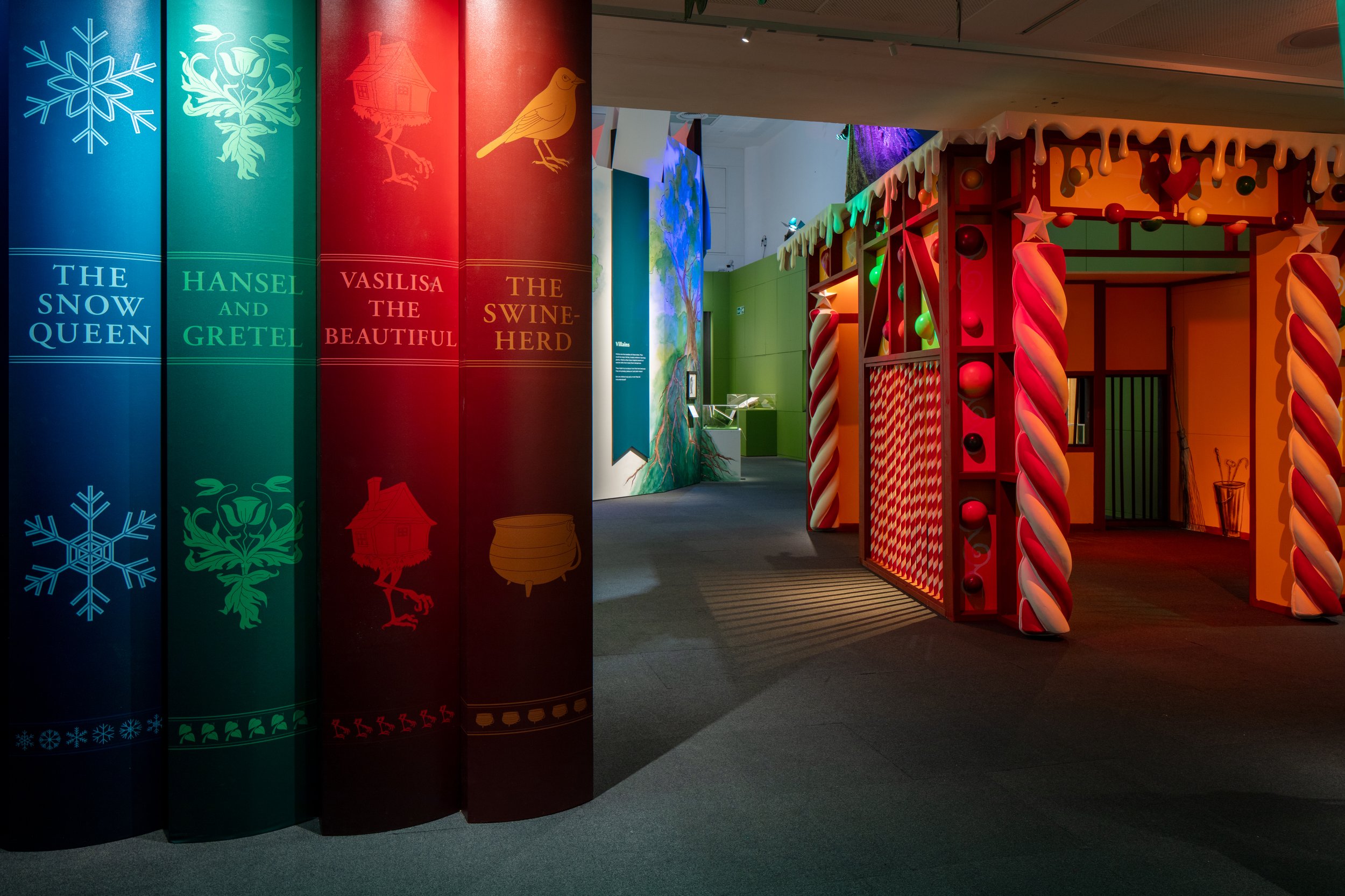 Installation view of Fairytales at the British Library, 2026. Images © the British Library.