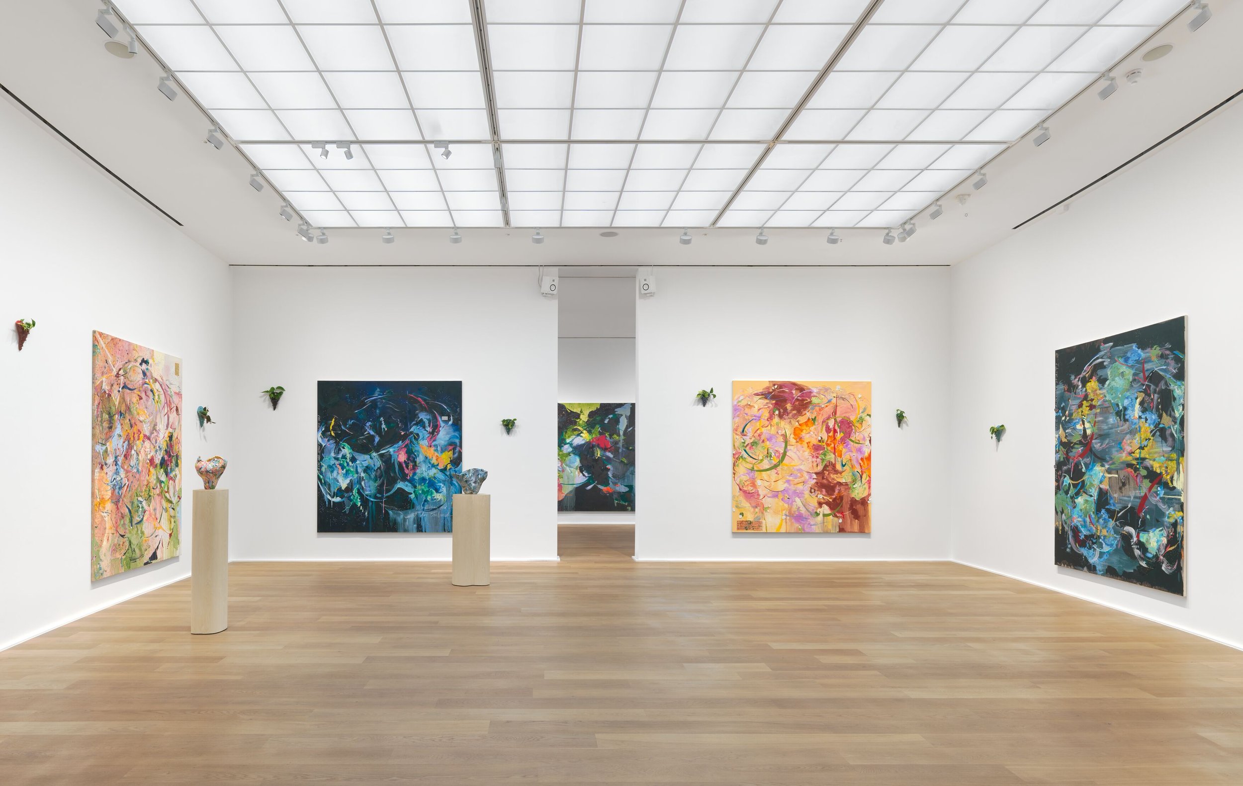 Installation view, ‘Michaela Yearwood-Dan. No Time for Despair,’ Hauser & Wirth London, 2025. © Michaela Yearwood-Dan. Courtesy the artist, Hauser & Wirth and Marianne Boesky Gallery. Photo: Alex Delfanne